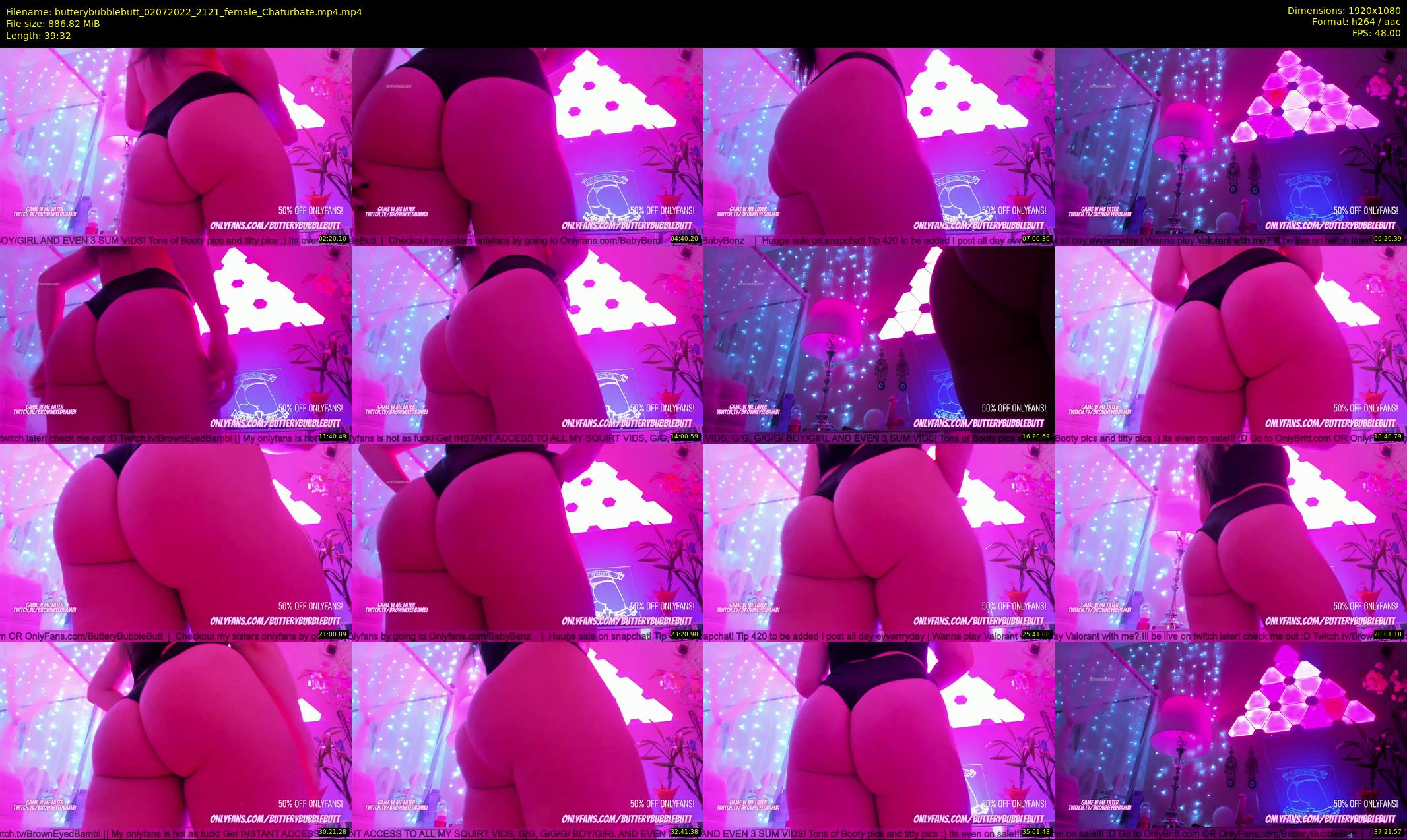butterybubblebutt — 40 minute Chaturbate couple cam show recording, 1080p, Jul 2, 2022