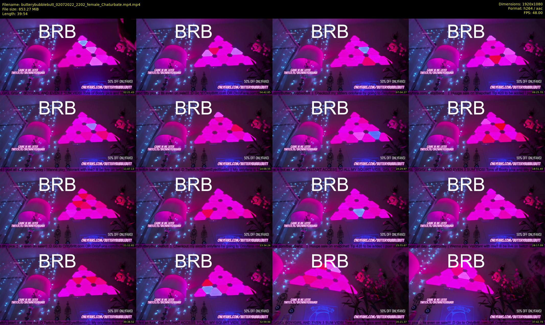 butterybubblebutt — 40 minute Chaturbate couple cam show recording, 1080p, Jul 2, 2022