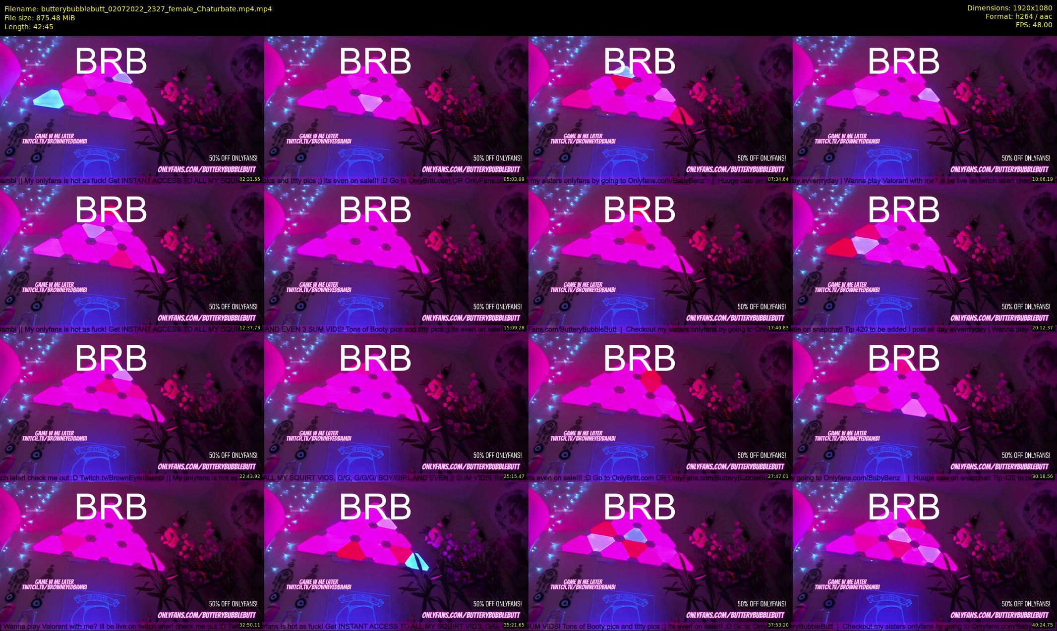 butterybubblebutt — 43 minute Chaturbate couple cam show recording, 1080p, Jul 2, 2022