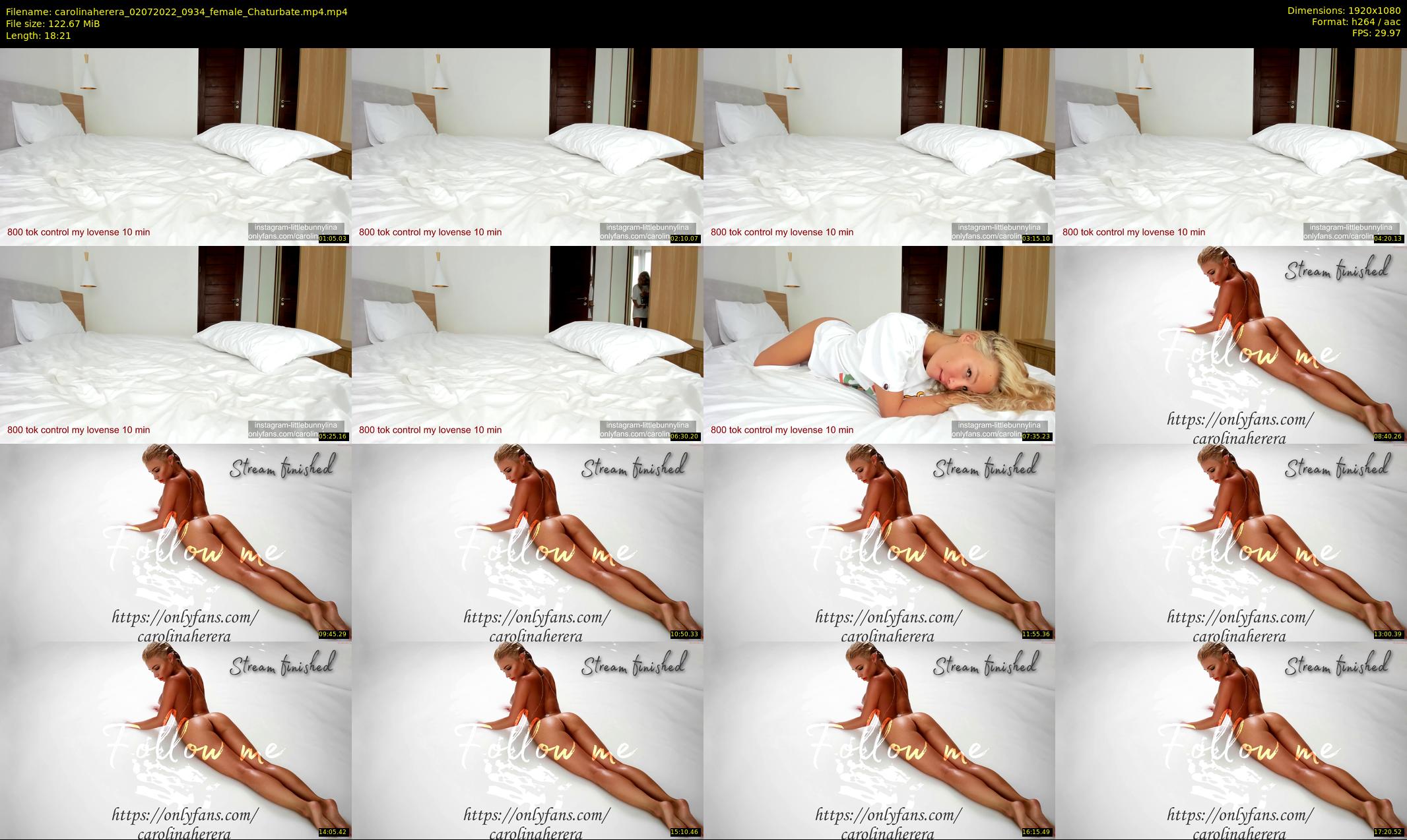 carolinaherera — 19 minute Chaturbate female cam show recording, 1080p, Jul 2, 2022