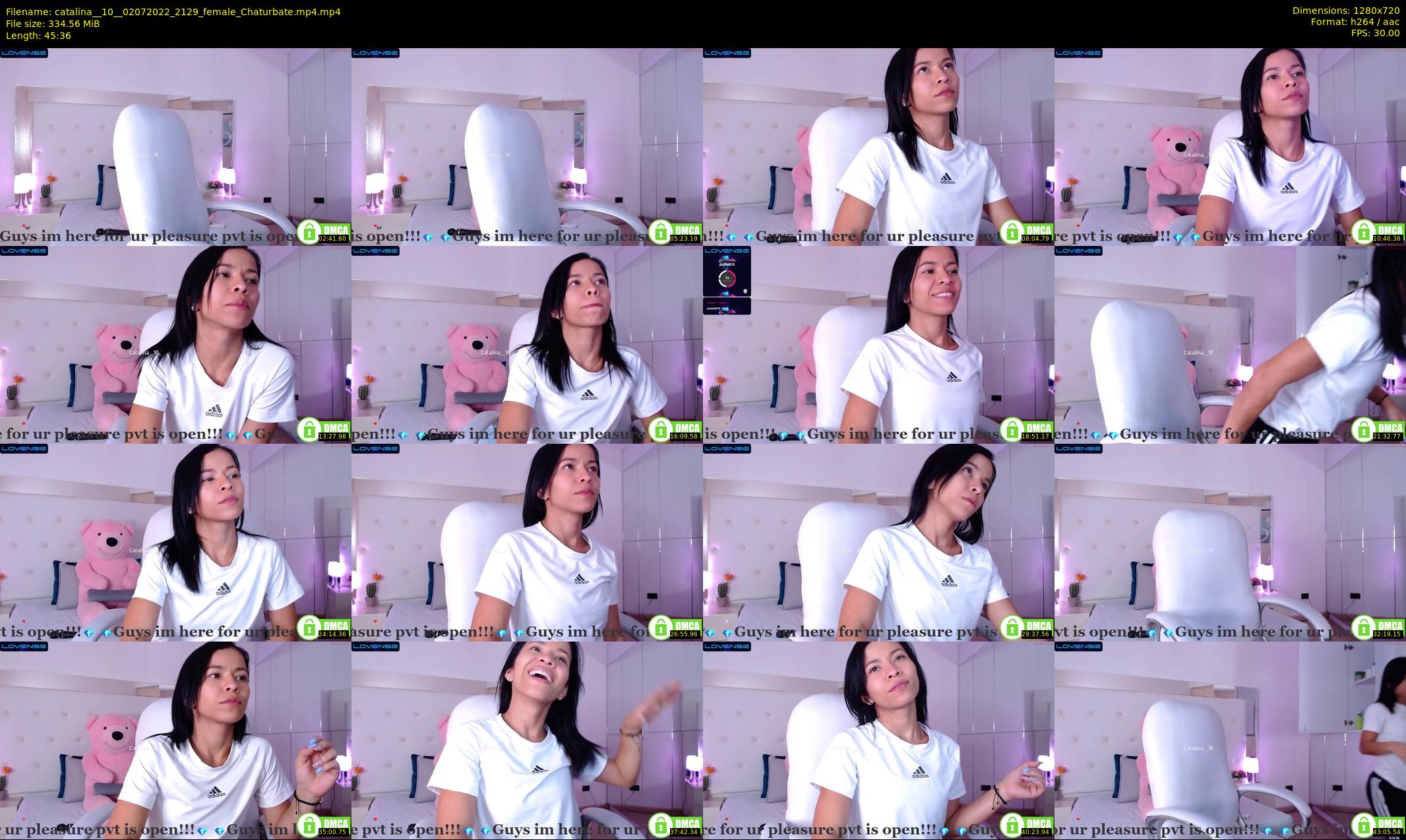 catalina__10_ — 46 minute Chaturbate female cam show recording, 720p, Jul 2, 2022