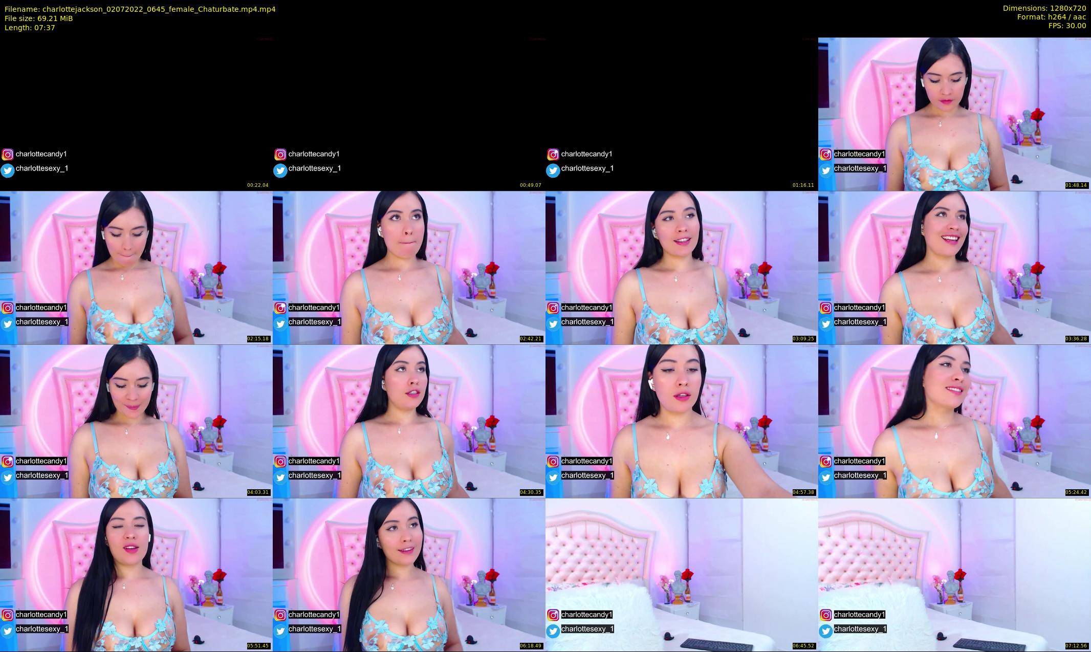 charlottejackson — 8 minute Chaturbate female cam show recording, 720p, Jul 2, 2022