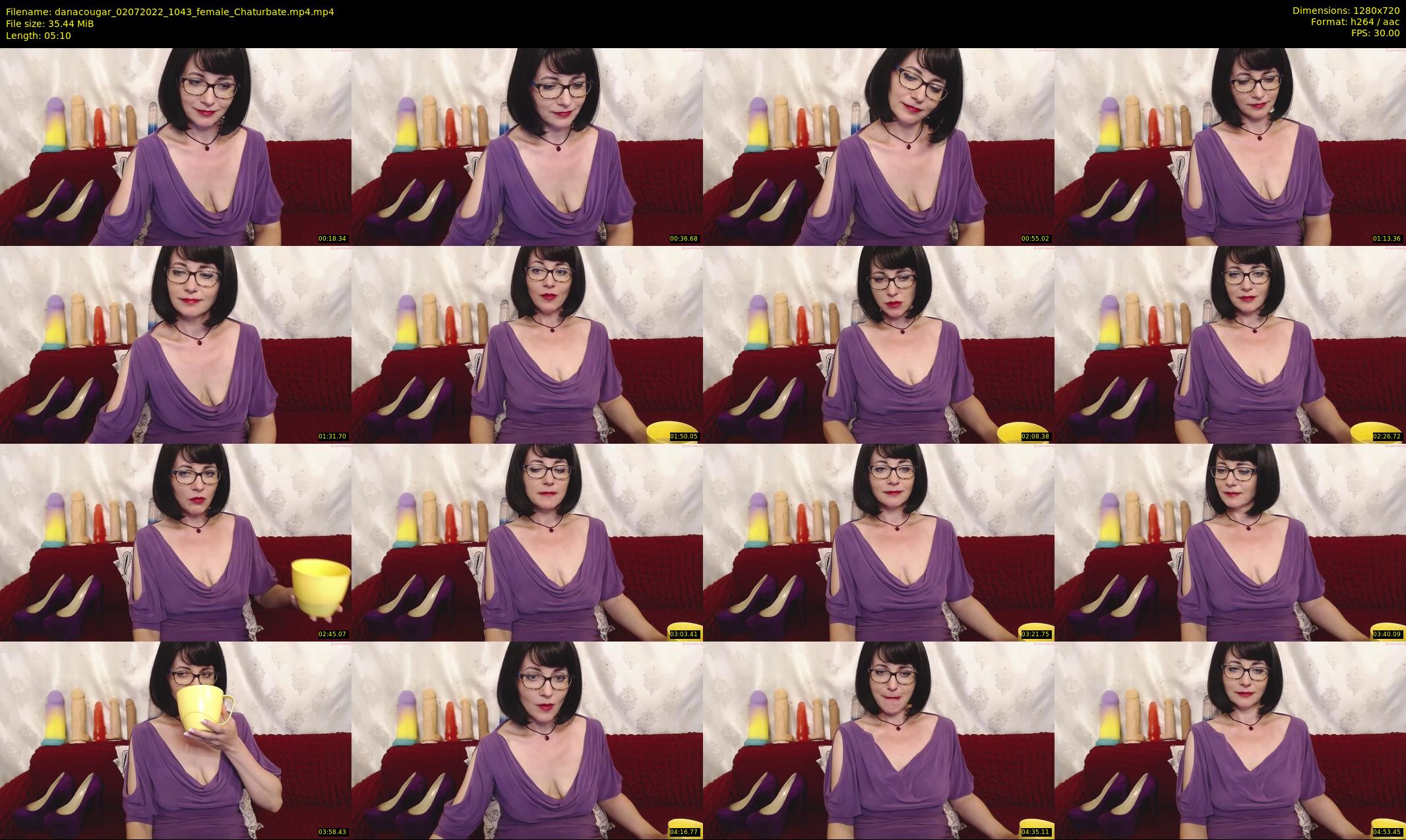 danacougar — 6 minute Chaturbate female cam show recording, 720p, Jul 2, 2022