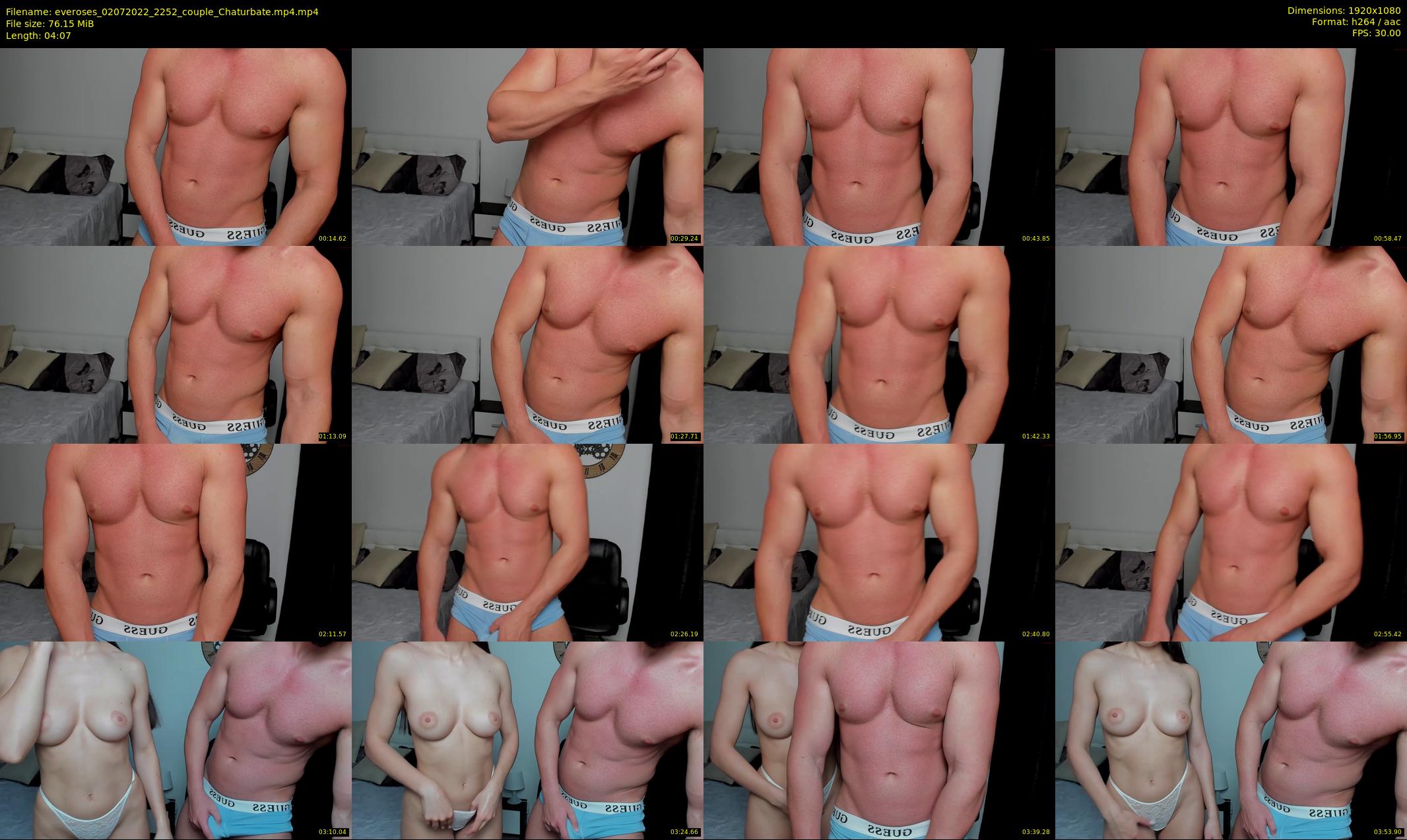 everoses — 5 minute Chaturbate couple cam show recording, 1080p, Jul 2, 2022