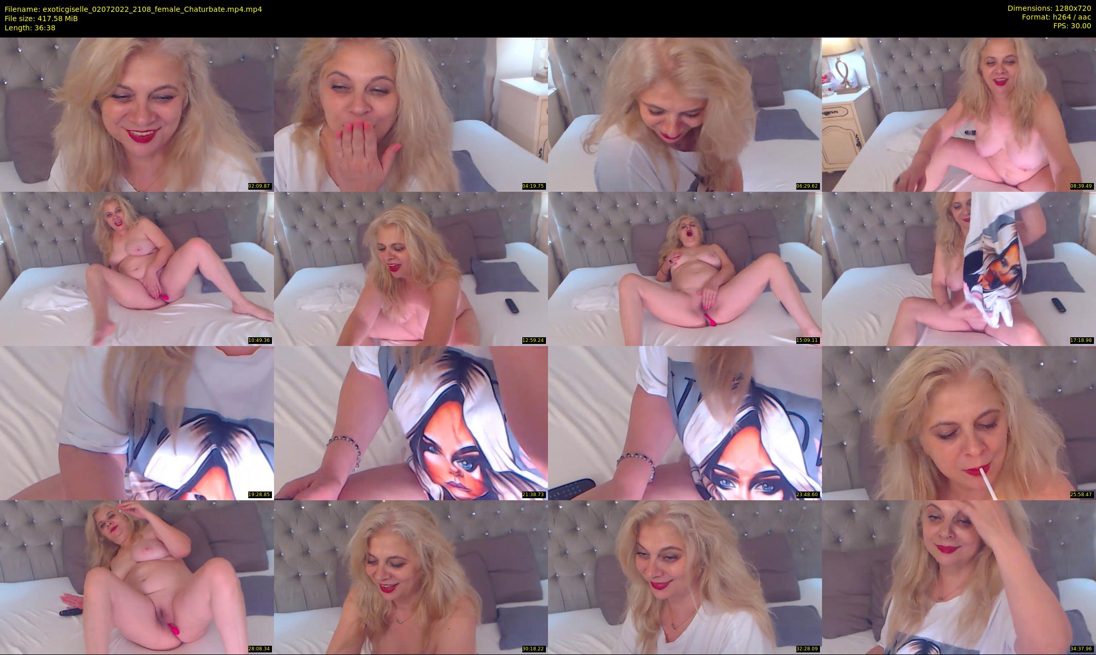 exoticgiselle — 37 minute Chaturbate female cam show recording, 720p, Jul 2, 2022