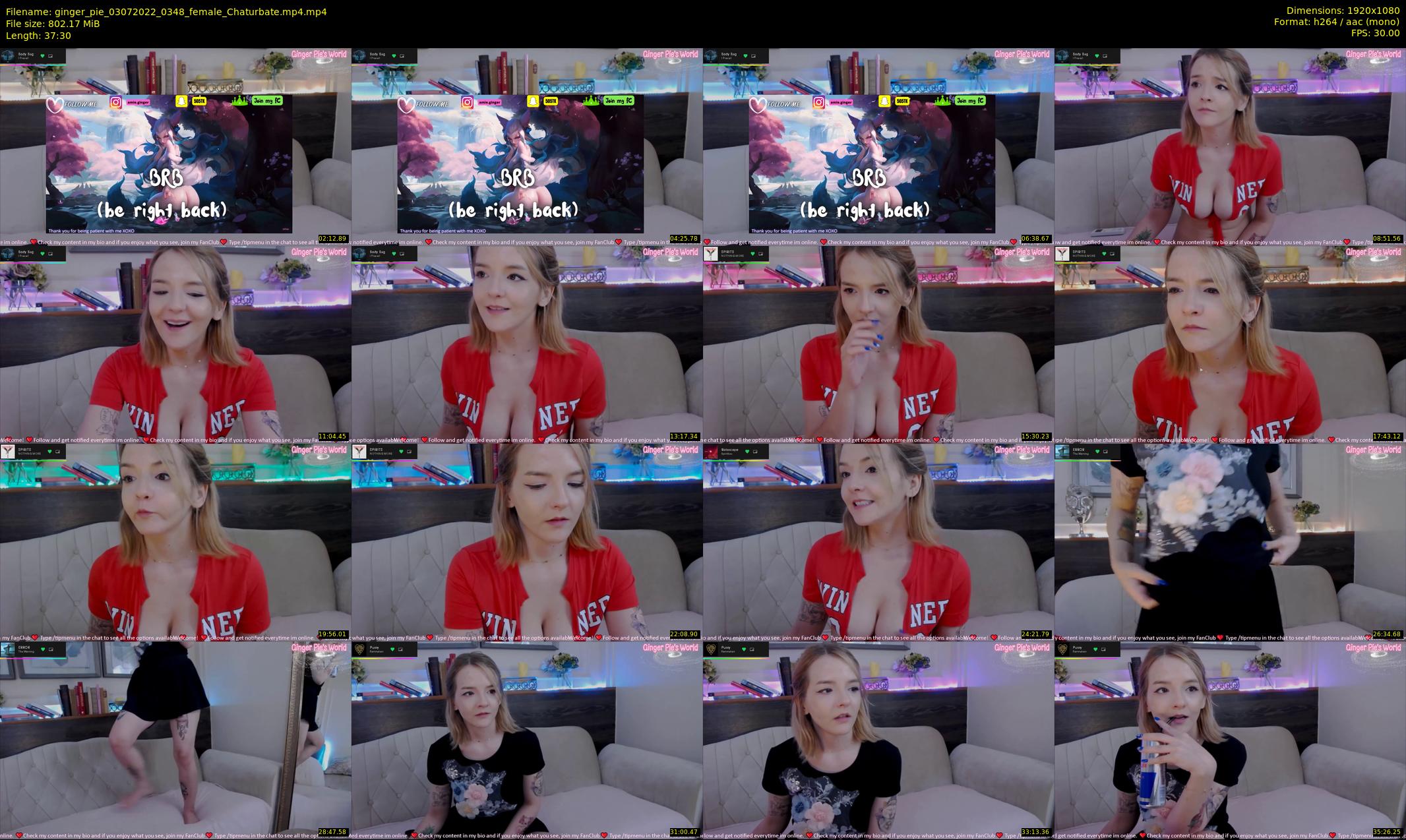 ginger_pie — 38 minute Chaturbate female cam show recording, 1080p, Jul 3, 2022