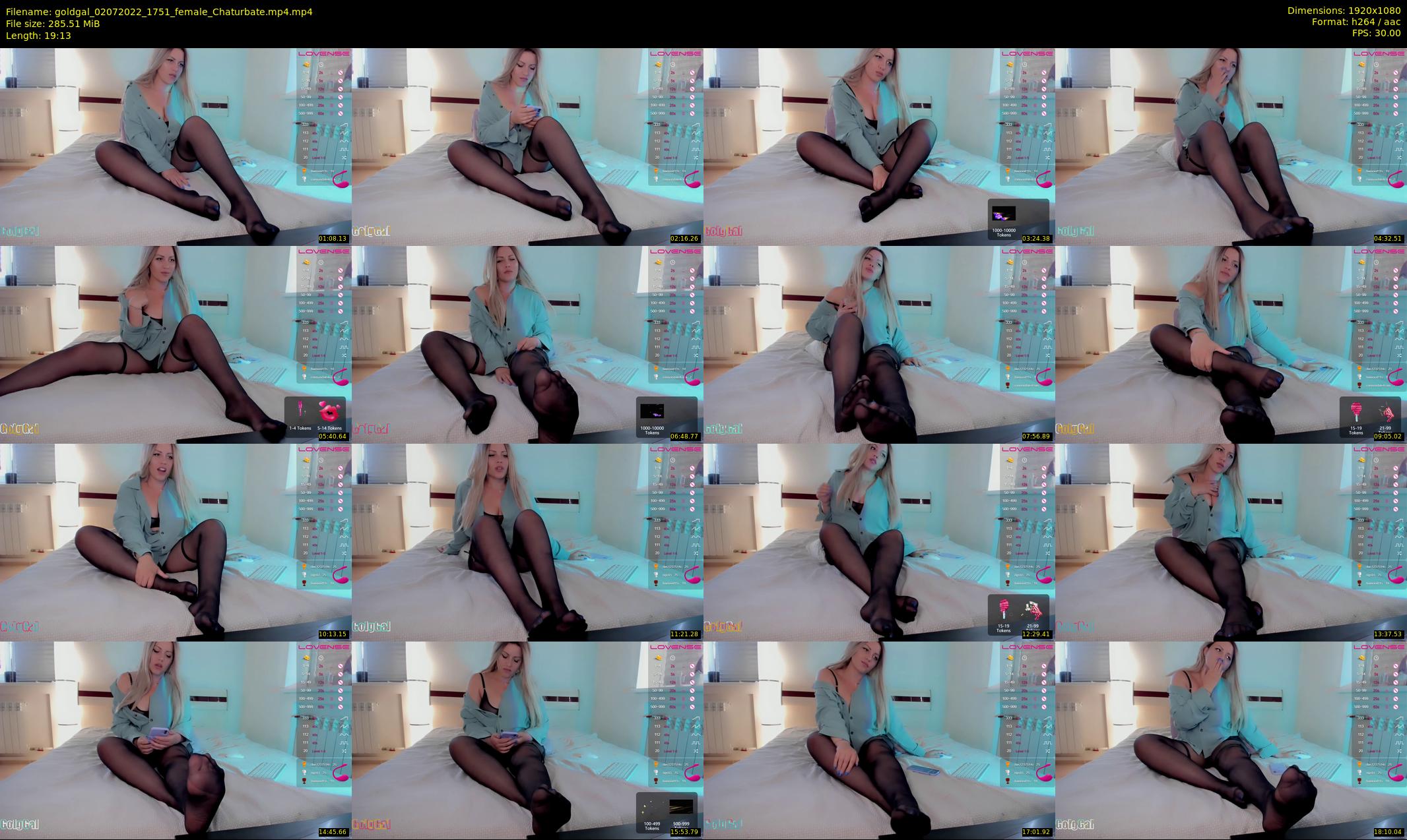 goldgal — 20 minute Chaturbate female cam show recording, 1080p, Jul 2, 2022