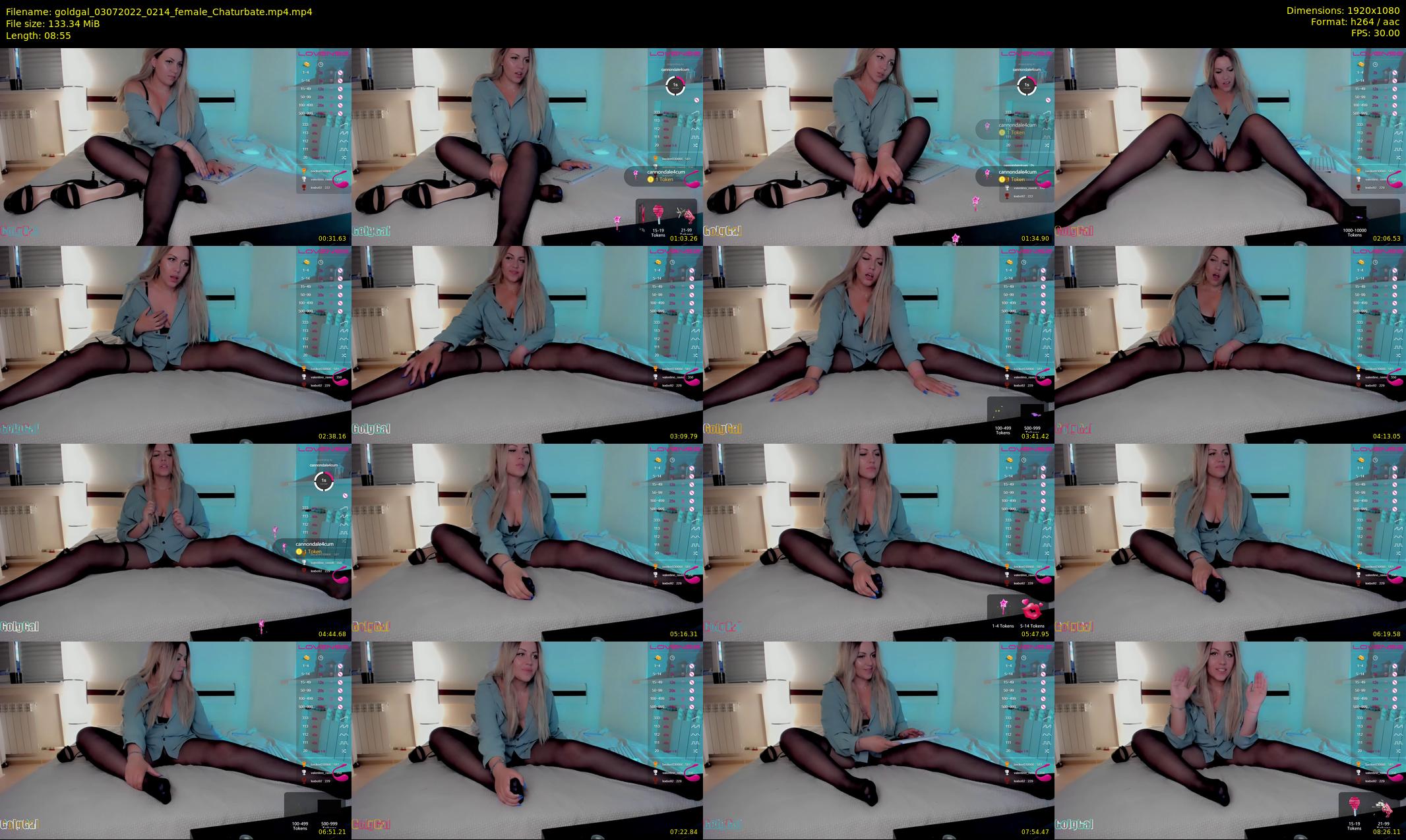 goldgal — 9 minute Chaturbate female cam show recording, 1080p, Jul 3, 2022