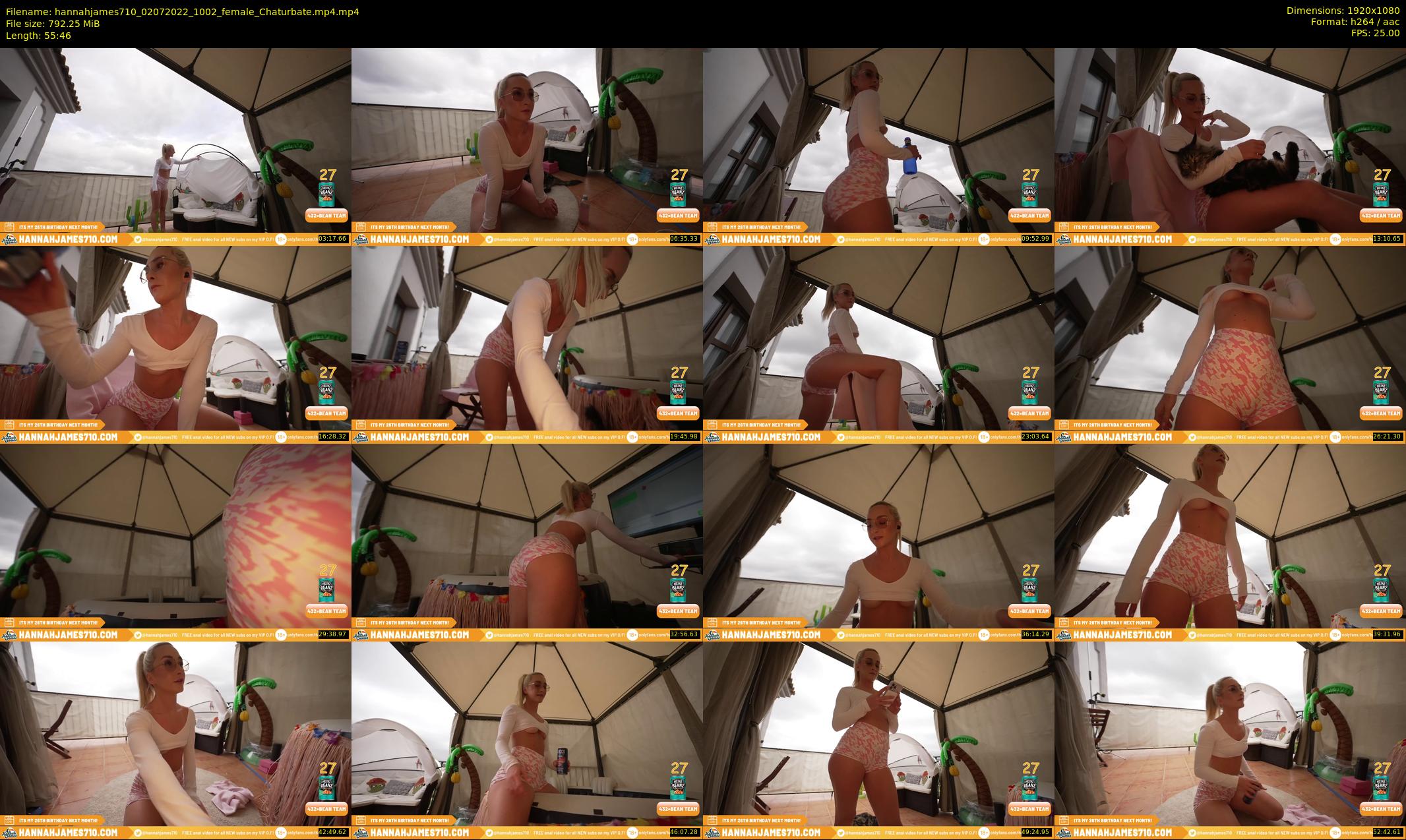 hannahjames710 — 56 minute Chaturbate female cam show recording, 1080p, Jul 2, 2022