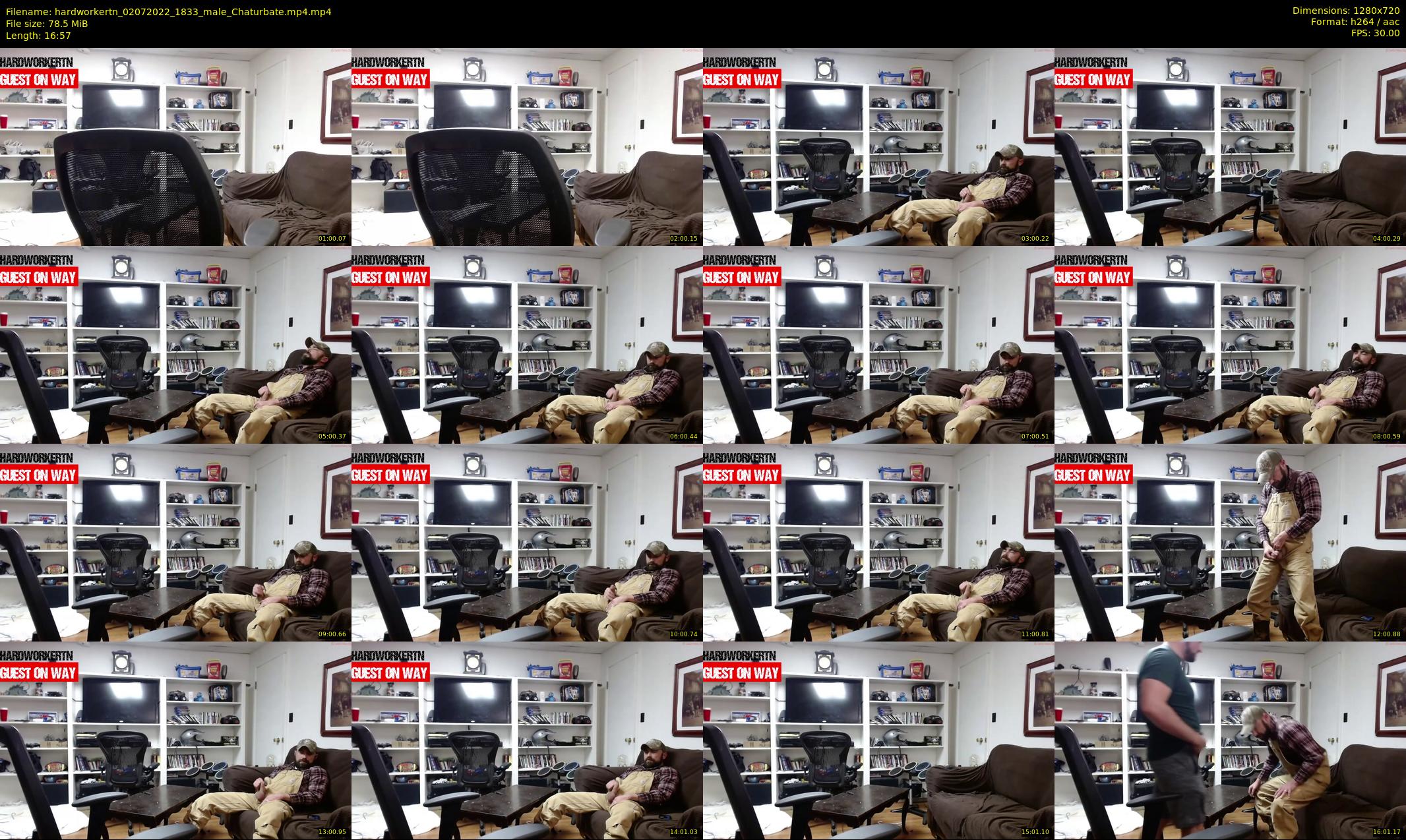 hardworkertn — 17 minute Chaturbate male cam show recording, 720p, Jul 2, 2022