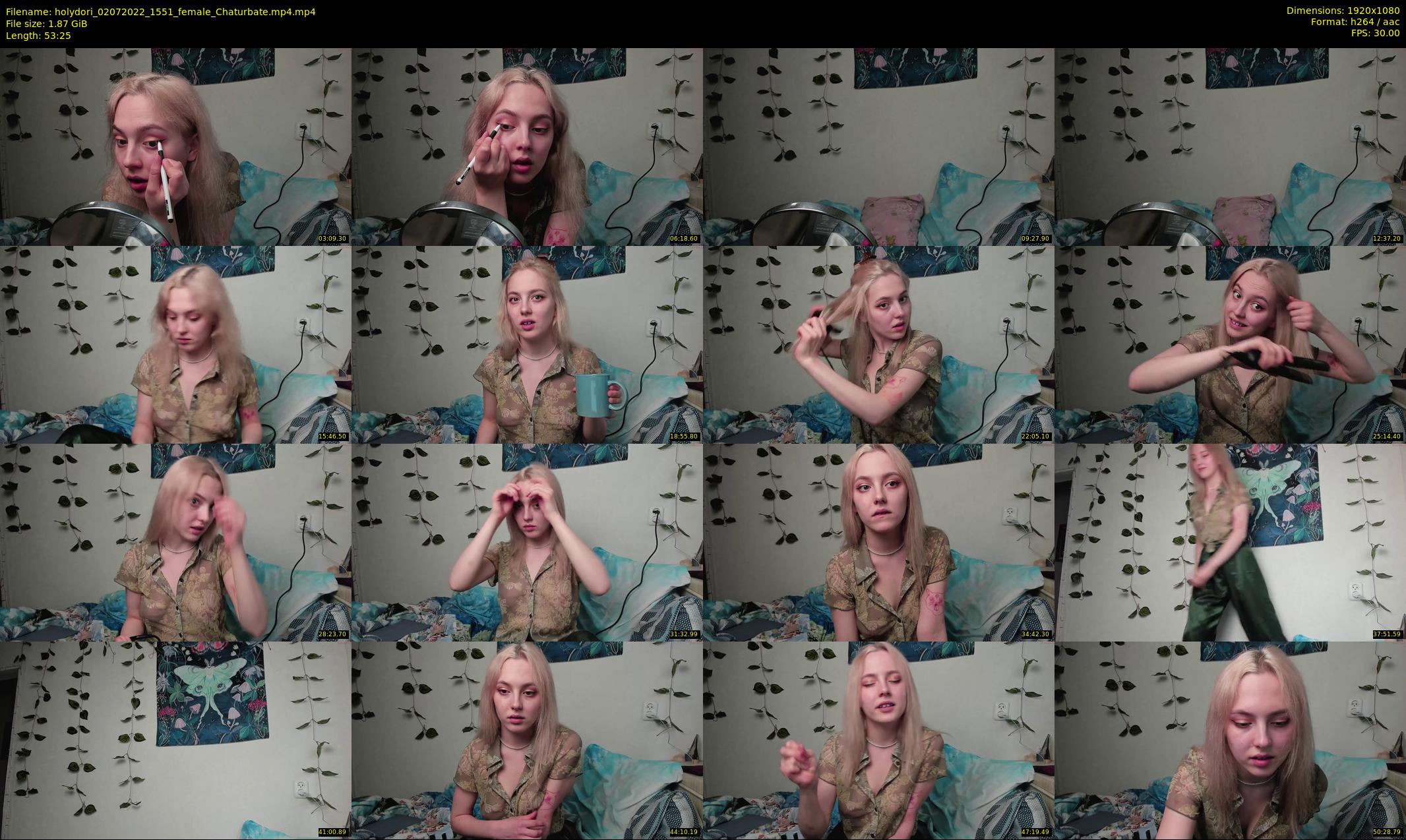 holydori — 54 minute Chaturbate female cam show recording, 1080p, Jul 2, 2022