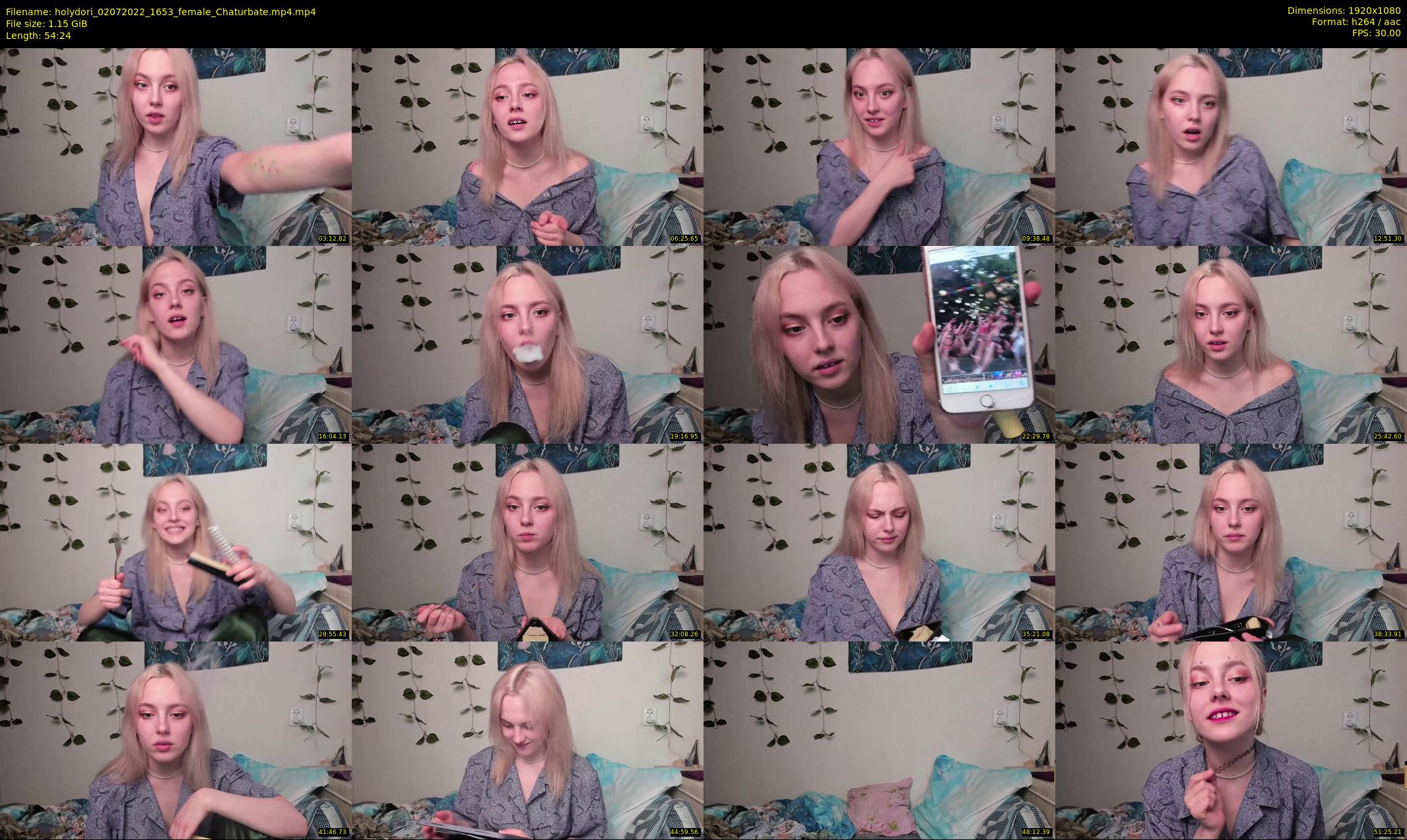 holydori — 55 minute Chaturbate female cam show recording, 1080p, Jul 2, 2022
