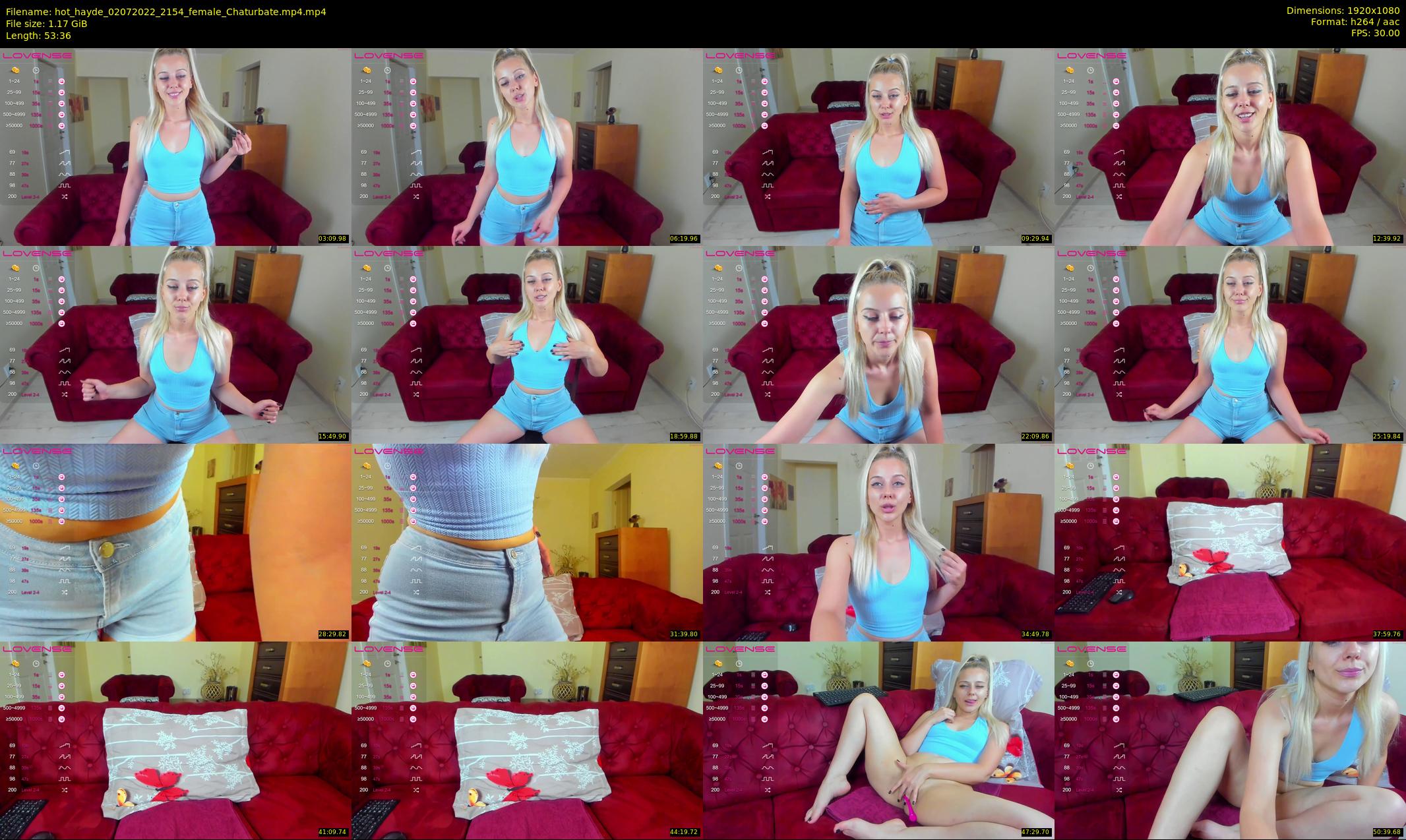 hot_hayde — 54 minute Chaturbate female cam show recording, 1080p, Jul 2, 2022