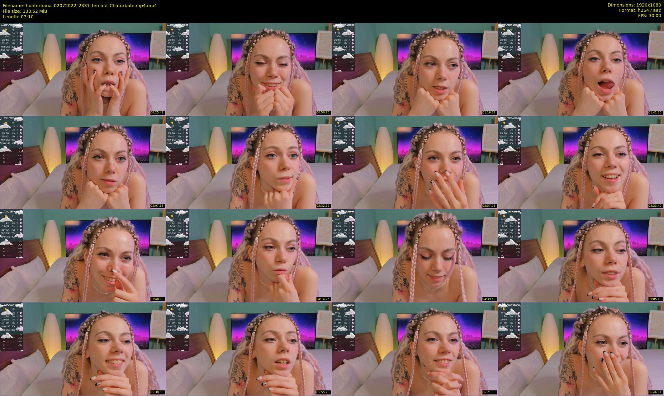 huntertiana — 8 minute Chaturbate female cam show recording, 1080p, Jul 2, 2022