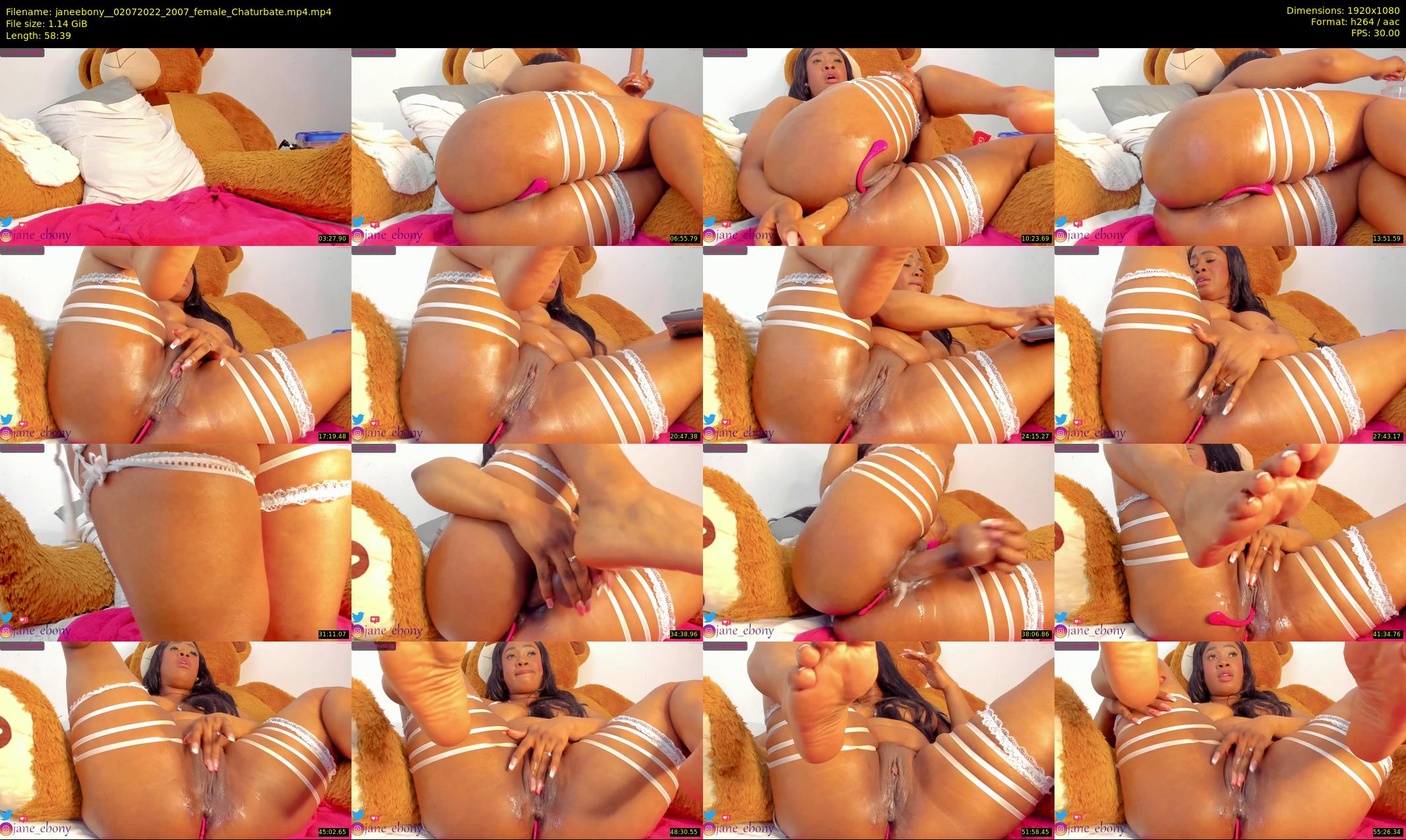 janeebony_ — 59 minute Chaturbate female cam show recording, 1080p, Jul 2, 2022