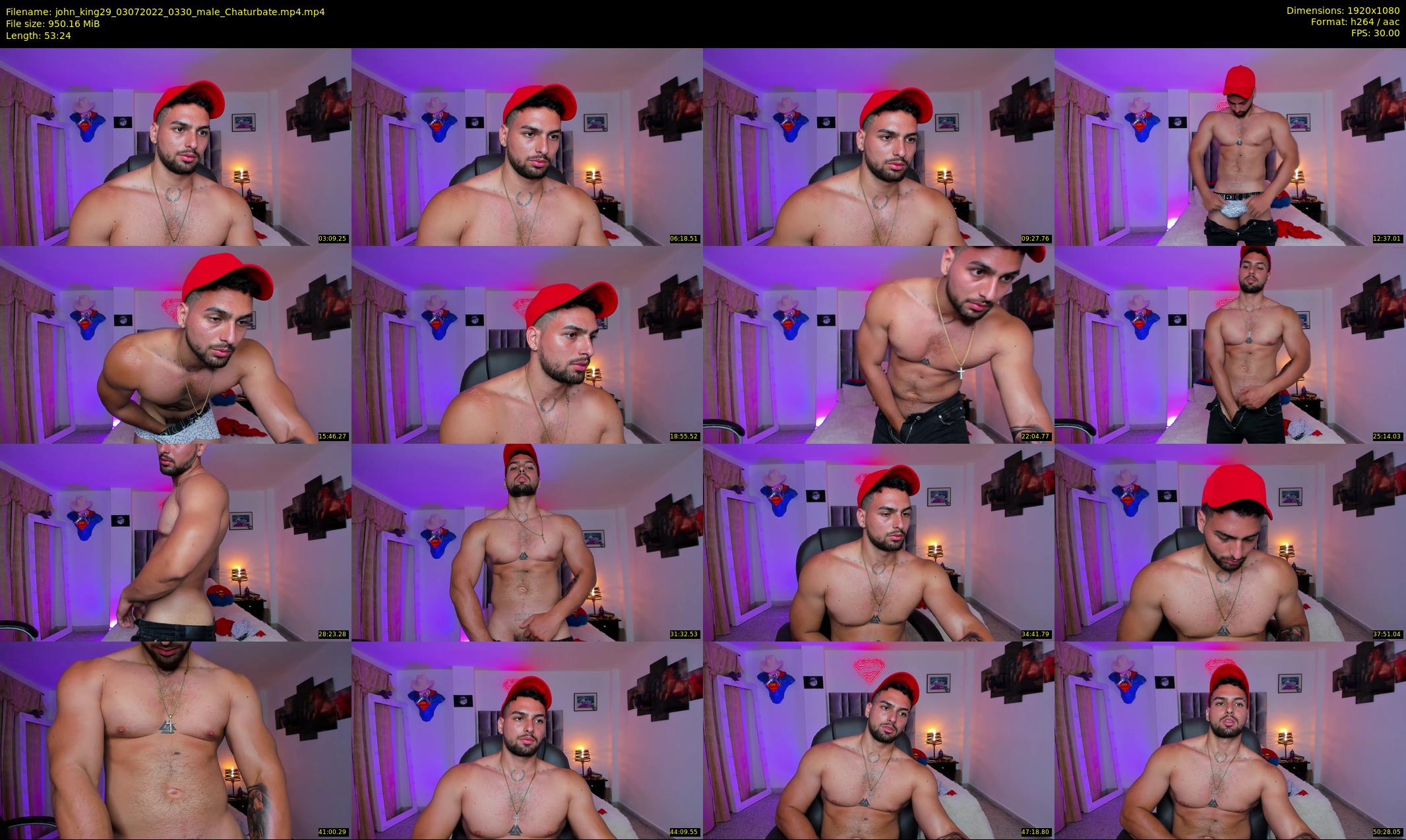 john_king29 — 54 minute Chaturbate male cam show recording, 1080p, Jul 3, 2022