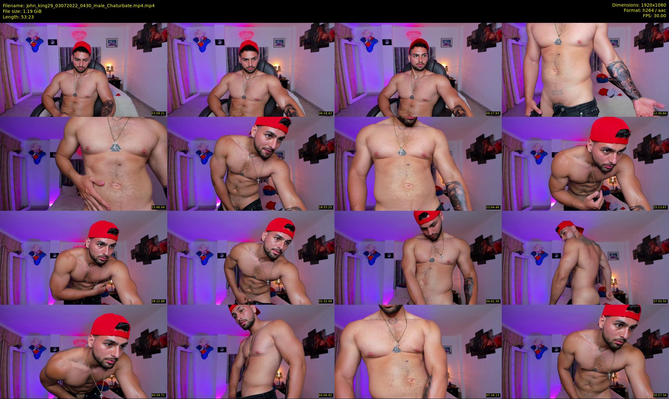 john_king29 — 54 minute Chaturbate male cam show recording, 1080p, Jul 3, 2022