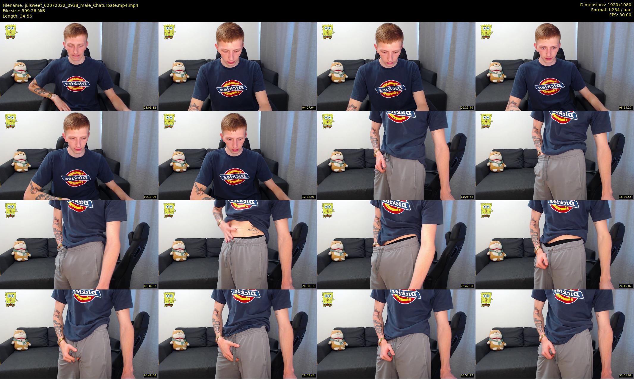 julsweet — 35 minute Chaturbate male cam show recording, 1080p, Jul 2, 2022