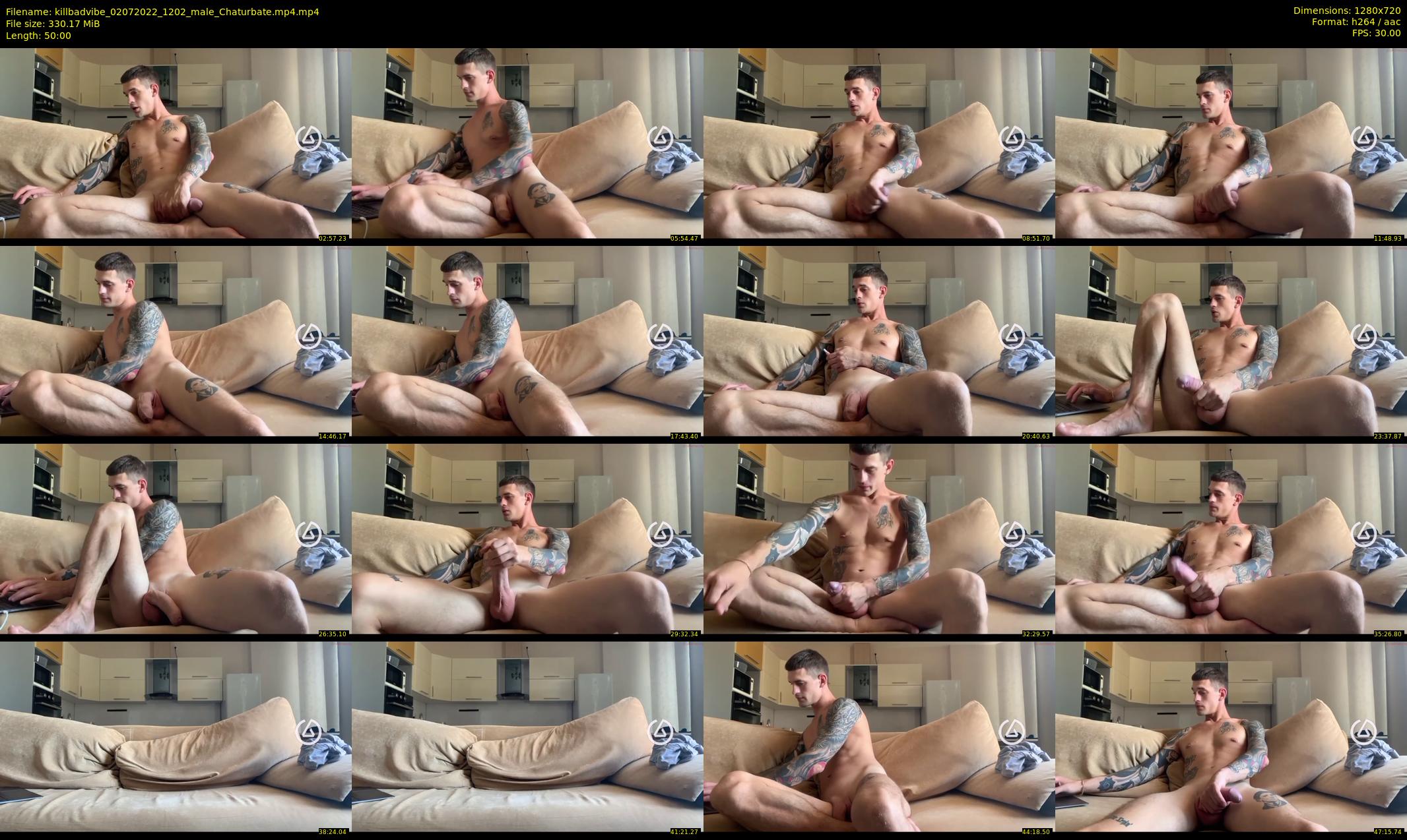 killbadvibe — 50 minute Chaturbate male cam show recording, 720p, Jul 2, 2022