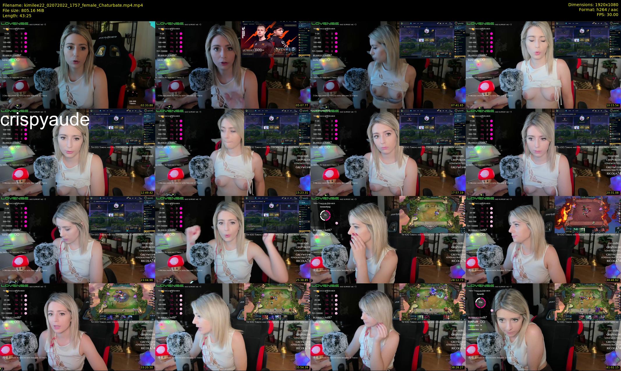 kimilee22 — 44 minute Chaturbate female cam show recording, 1080p, Jul 2, 2022