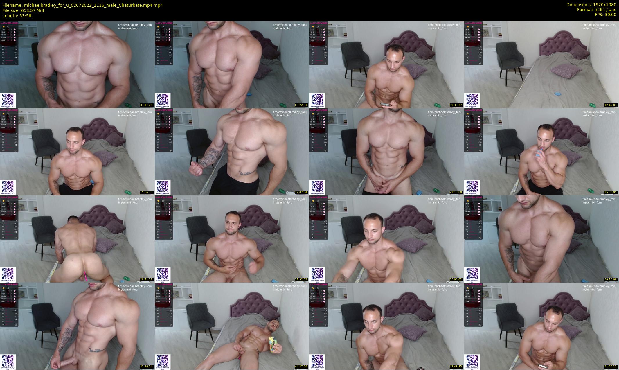 michaelbradley_for_u — 54 minute Chaturbate male cam show recording, 1080p, Jul 2, 2022