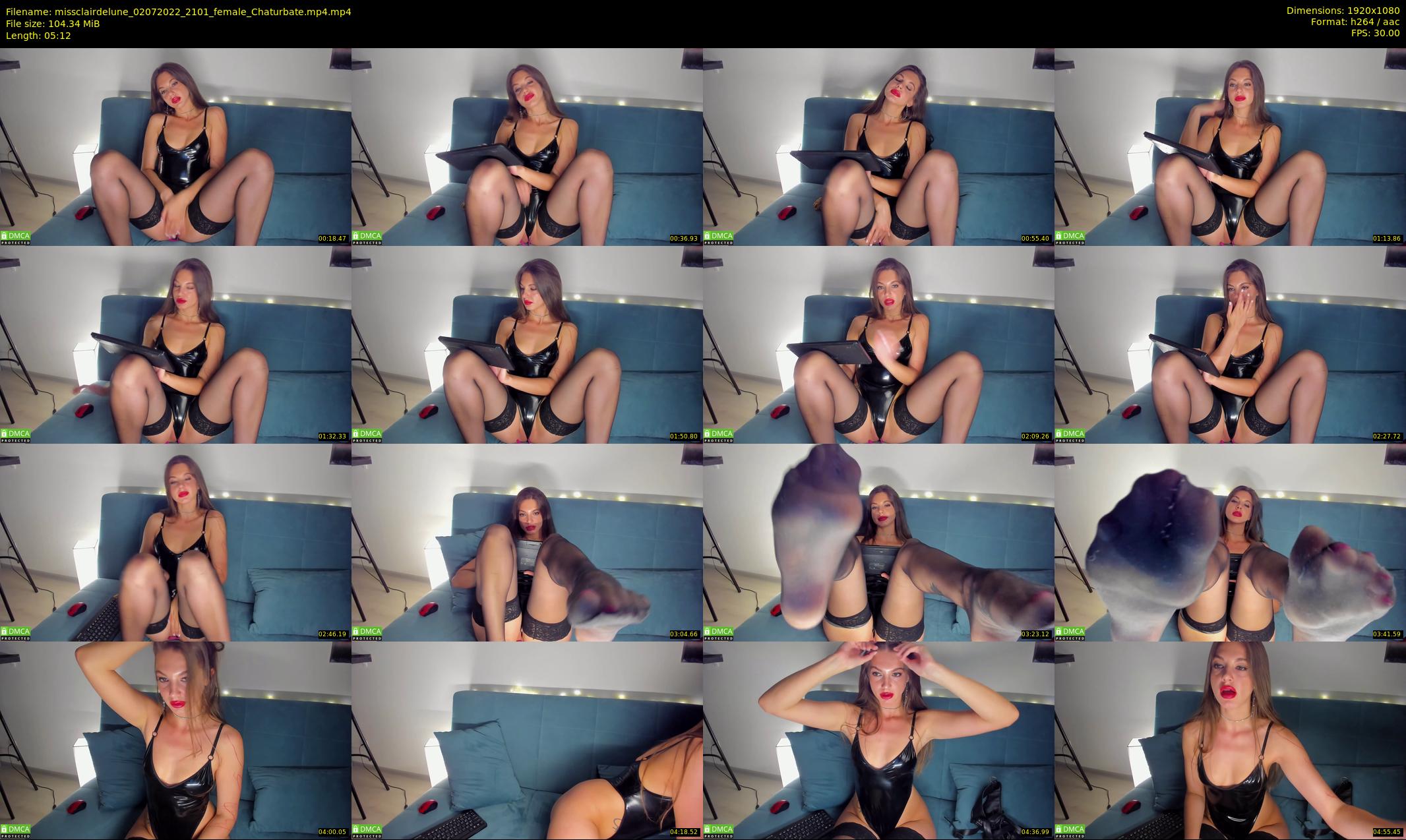 missclairdelune — 6 minute Chaturbate female cam show recording, 1080p, Jul 2, 2022