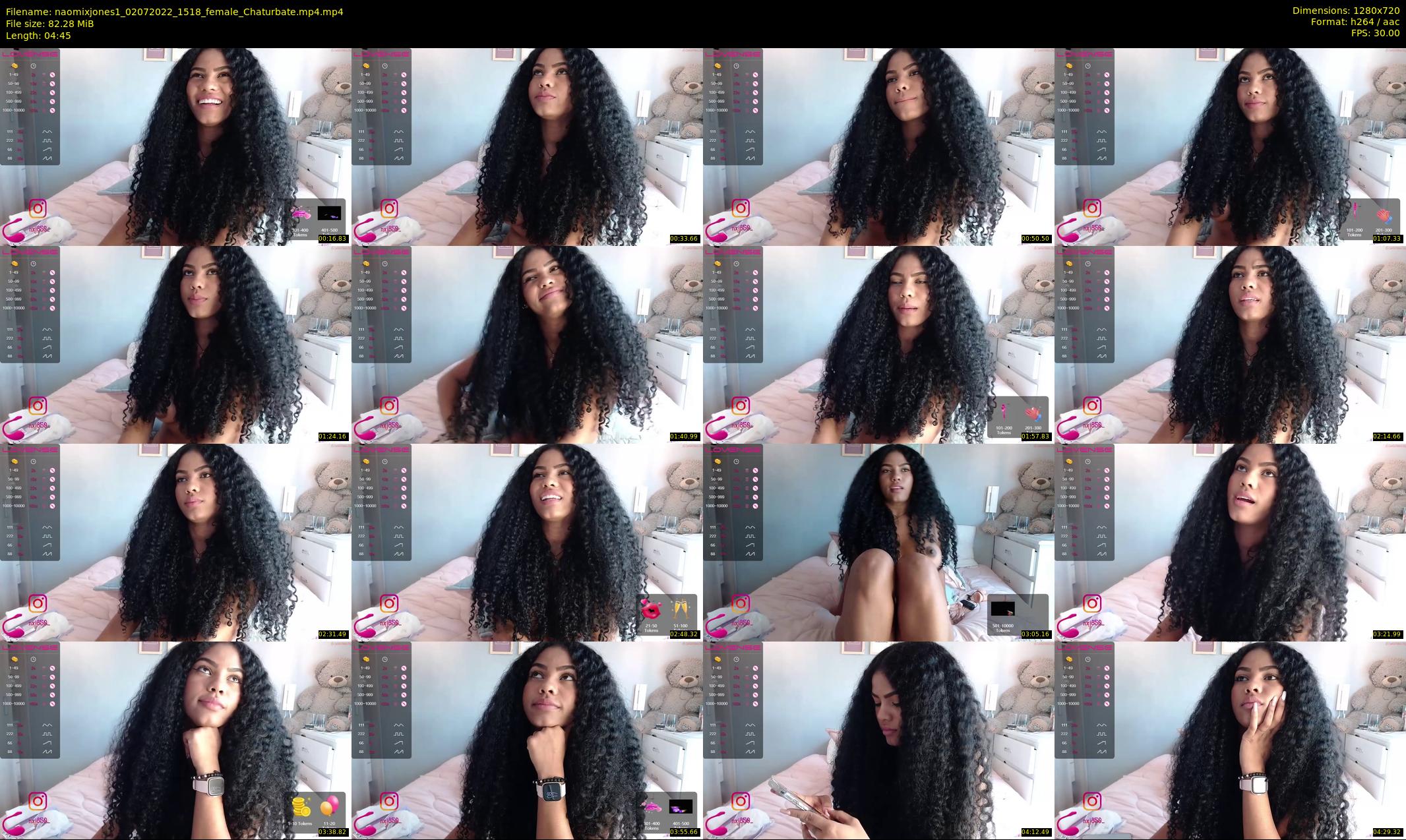 naomixjones1 — 5 minute Chaturbate female cam show recording, 720p, Jul 2, 2022