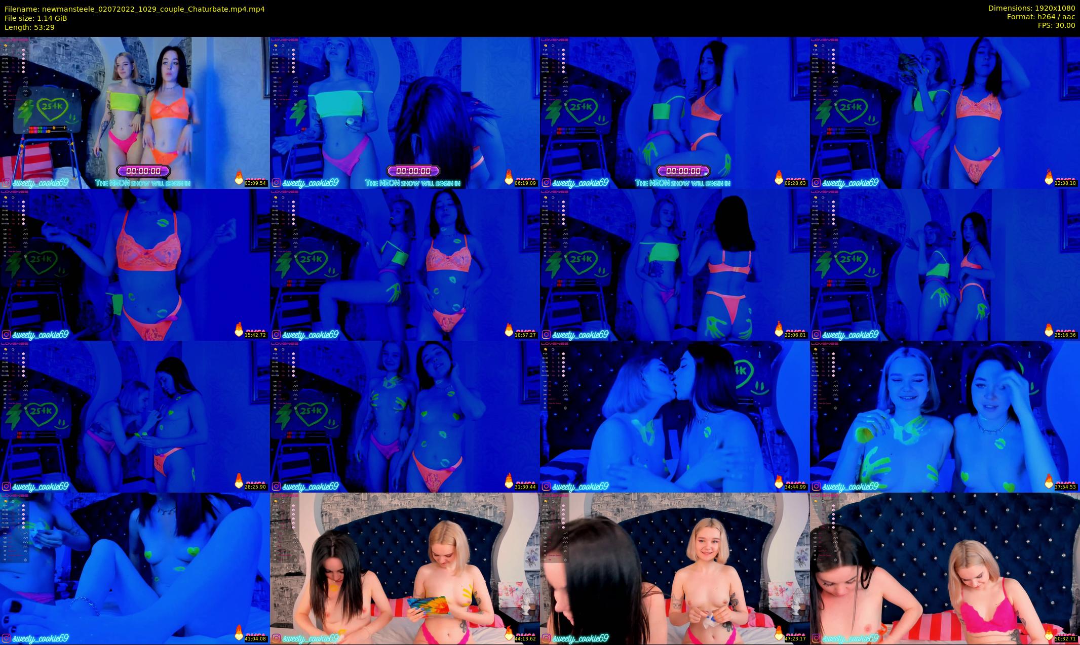 newmansteele — 54 minute Chaturbate couple cam show recording, 1080p, Jul 2, 2022