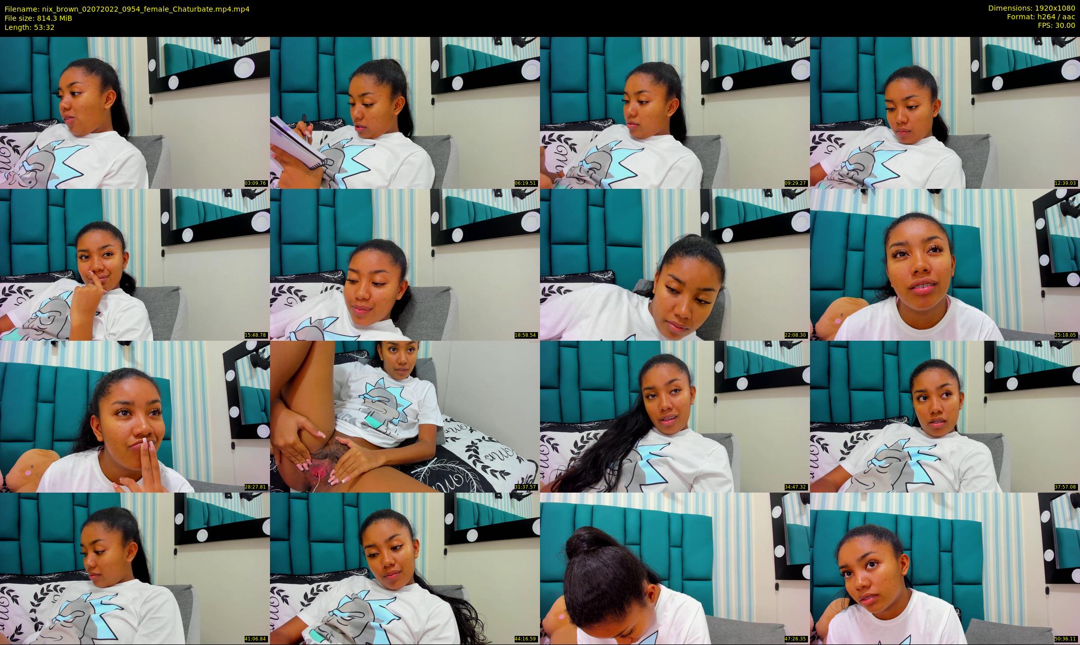 nix_brown — 54 minute Chaturbate female cam show recording, 1080p, Jul 2, 2022