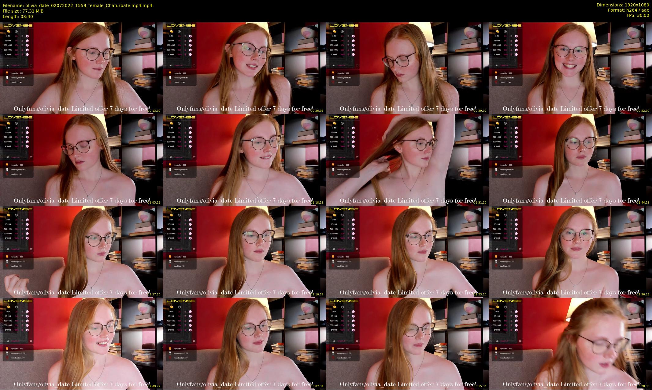 olivia_date — 4 minute Chaturbate female cam show recording, 1080p, Jul 2, 2022