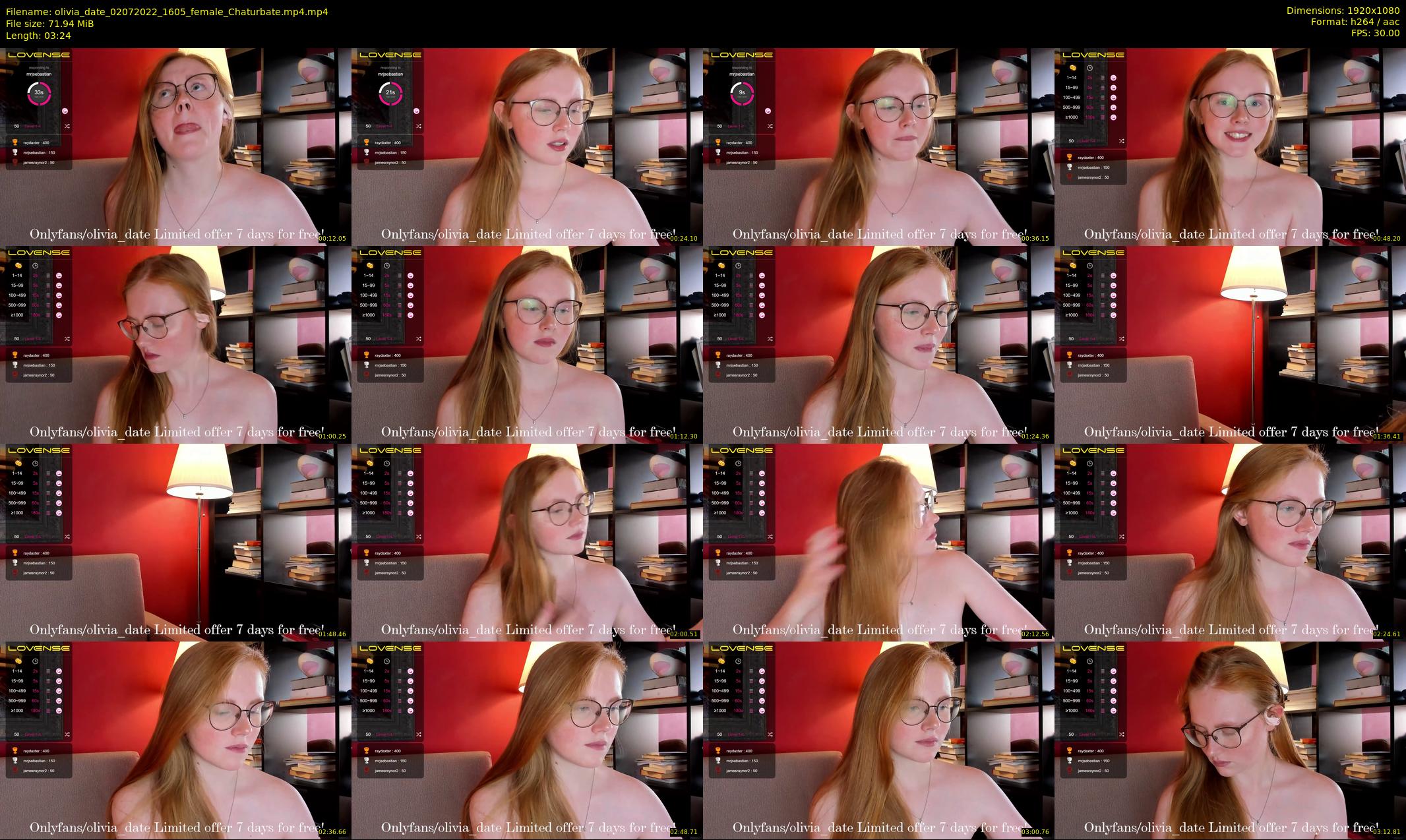 olivia_date — 4 minute Chaturbate female cam show recording, 1080p, Jul 2, 2022