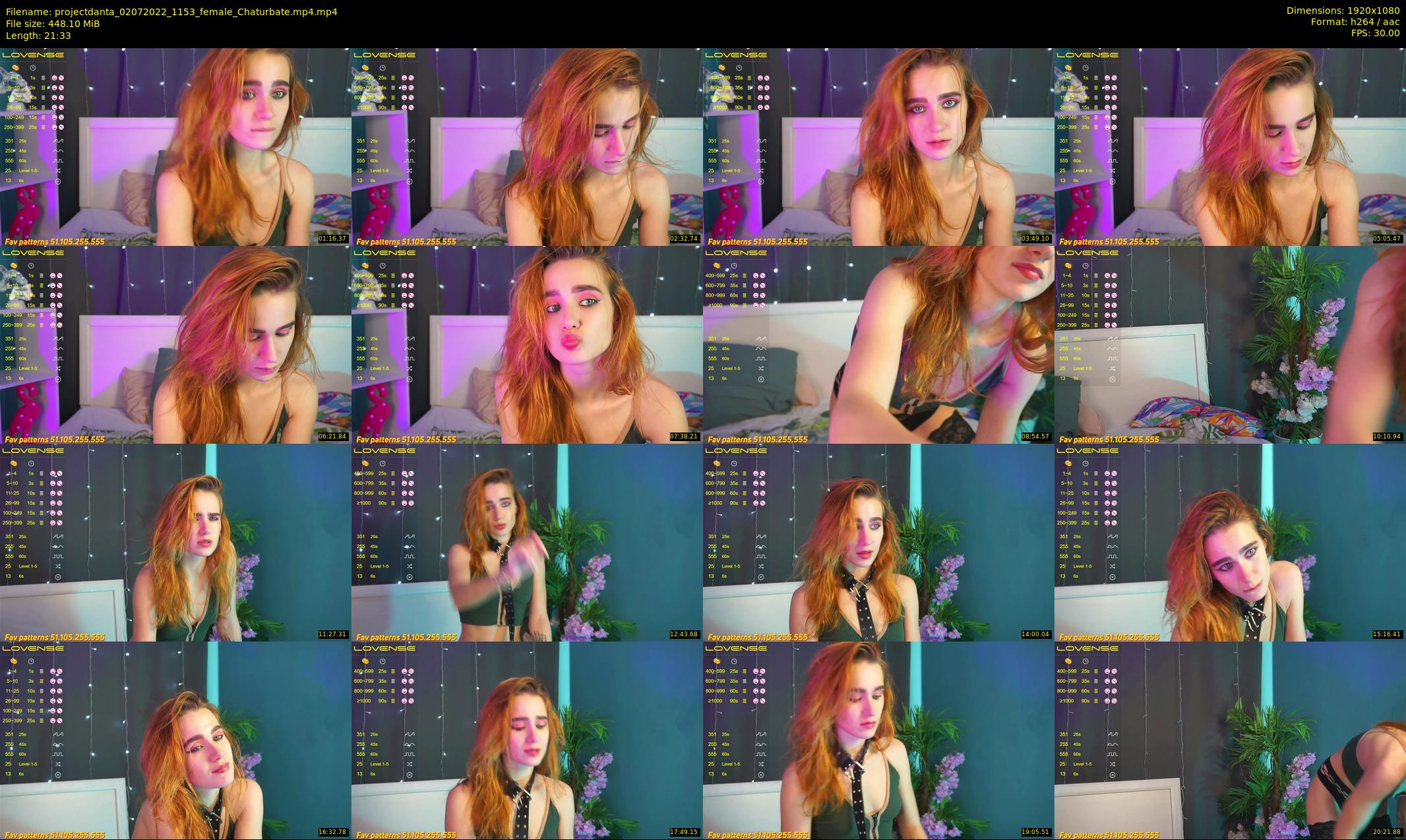 projectdanta — 22 minute Chaturbate female cam show recording, 1080p, Jul 2, 2022