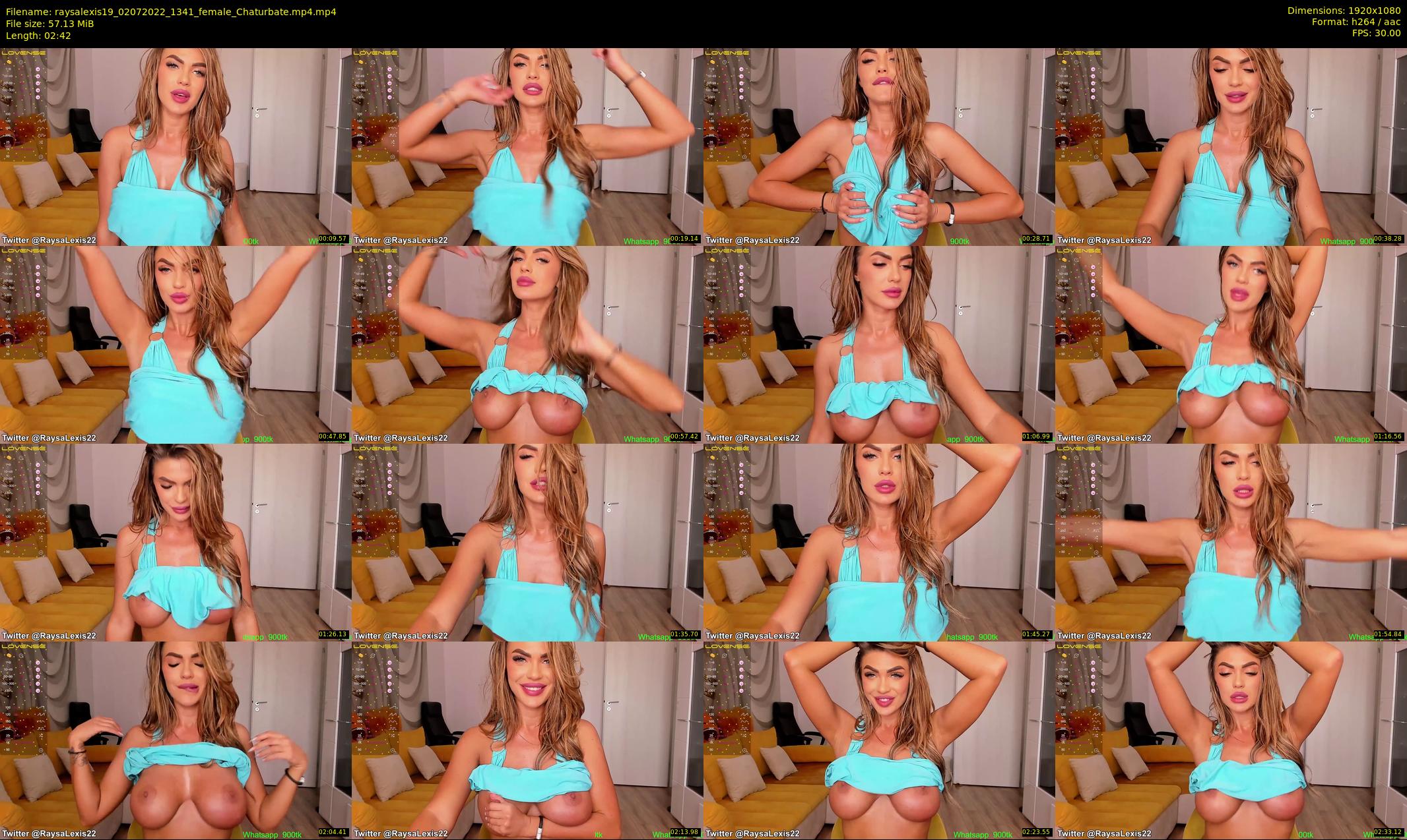 raysalexis19 — 3 minute Chaturbate female cam show recording, 1080p, Jul 2, 2022
