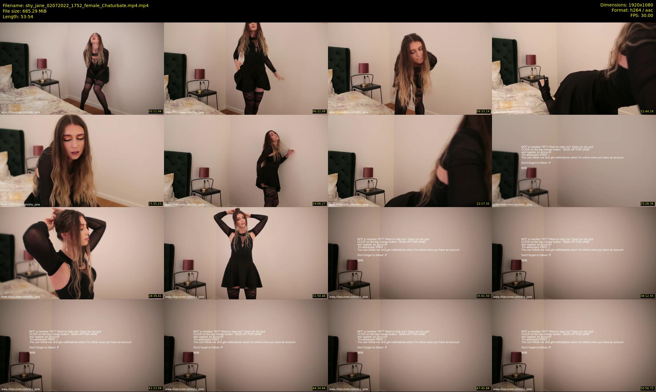 shy_jane — 54 minute Chaturbate female cam show recording, 1080p, Jul 2, 2022