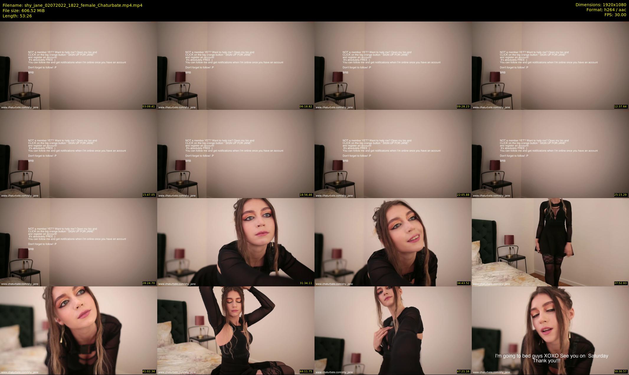shy_jane — 54 minute Chaturbate female cam show recording, 1080p, Jul 2, 2022