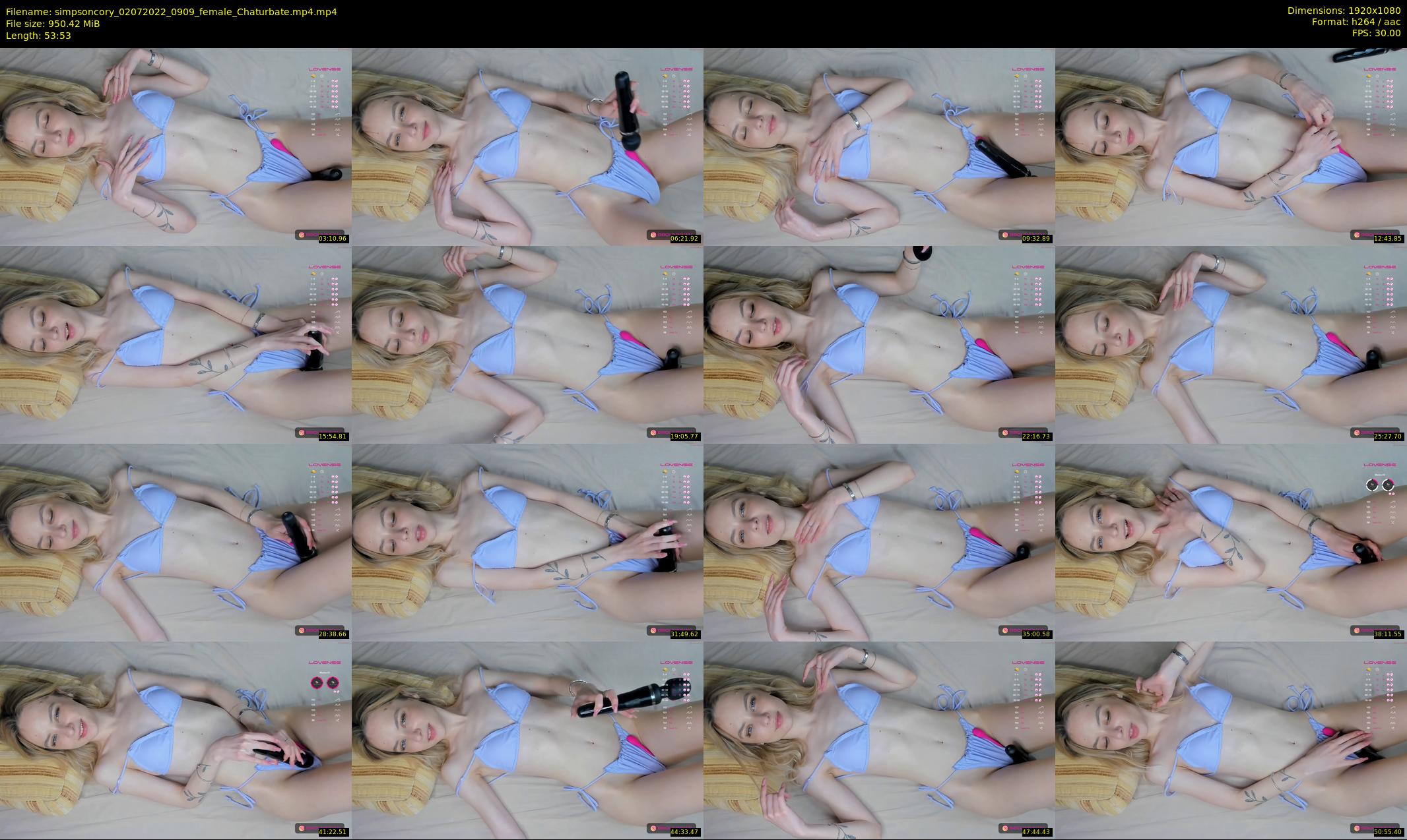 simpsoncory — 54 minute Chaturbate female cam show recording, 1080p, Jul 2, 2022