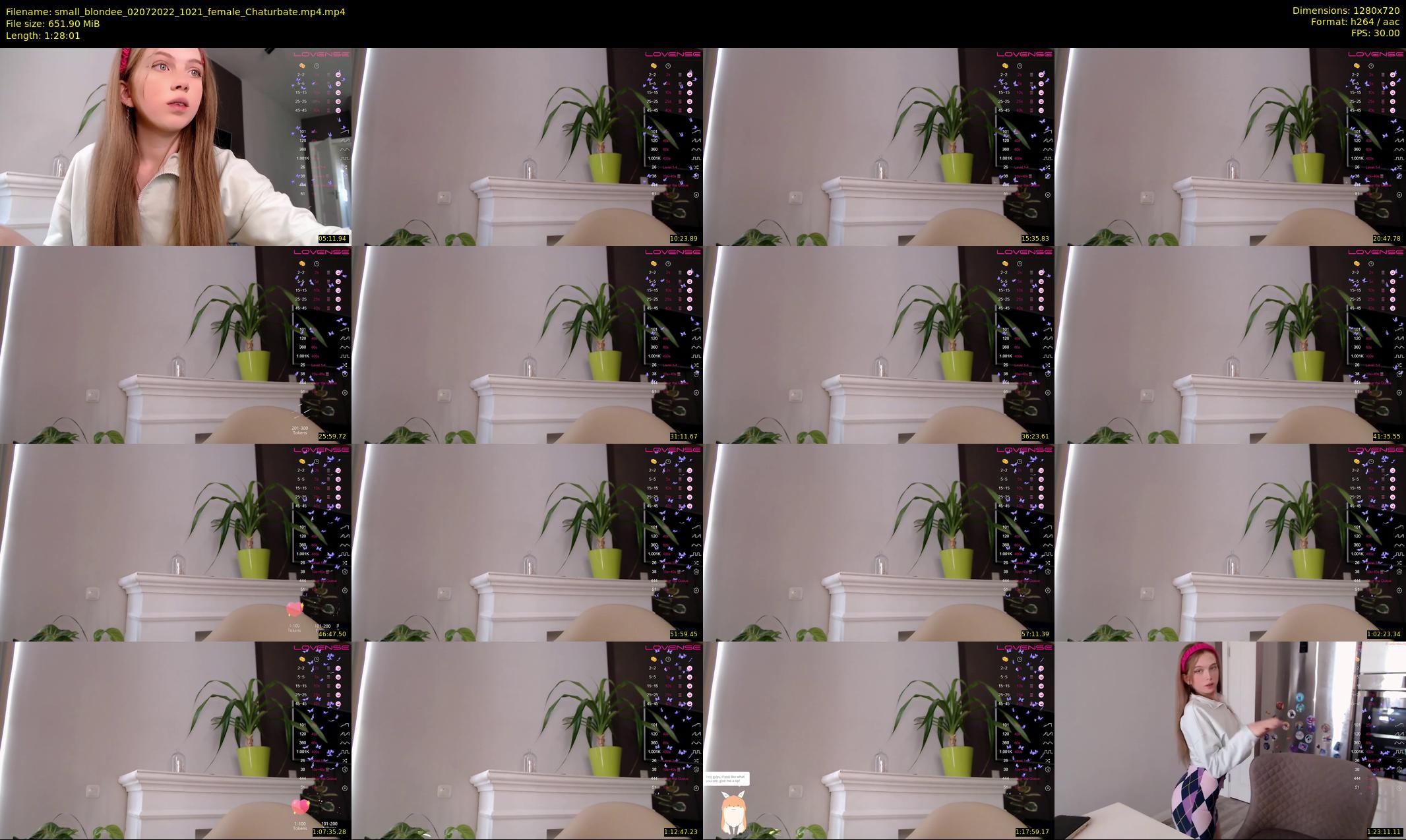 small_blondee — 89 minute Chaturbate female cam show recording, 720p, Jul 2, 2022
