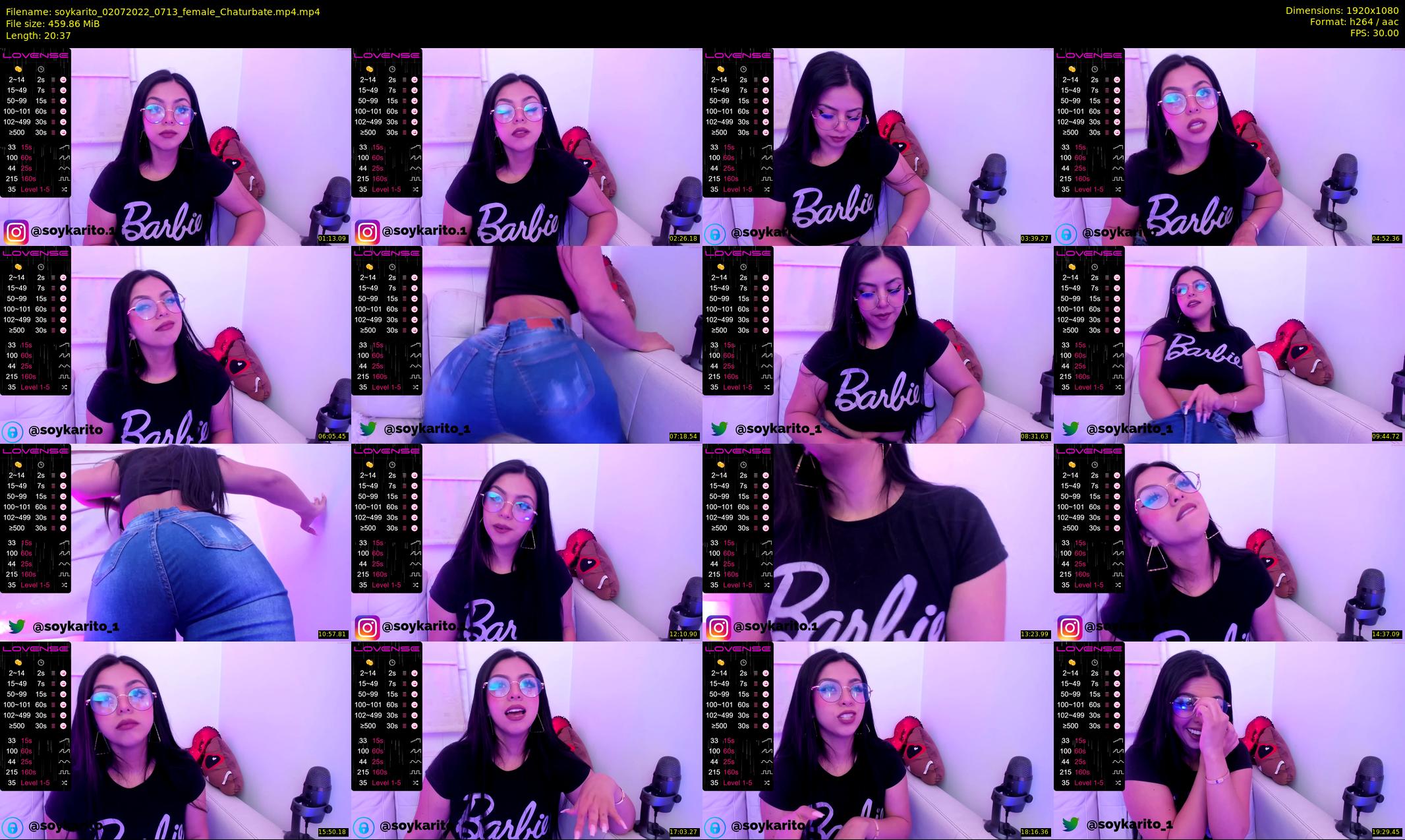 soykarito — 21 minute Chaturbate female cam show recording, 1080p, Jul 2, 2022