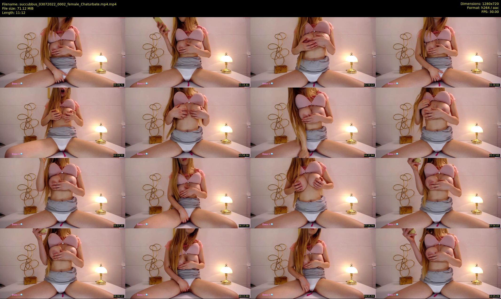 succubbus — 12 minute Chaturbate female cam show recording, 720p, Jul 3, 2022
