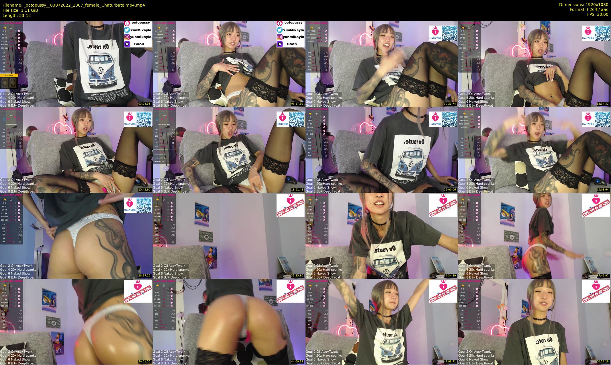 _octopussy_ — 54 minute Chaturbate female cam show recording, 1080p, Jul 3, 2022
