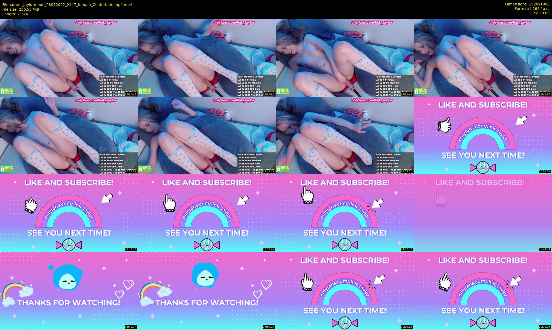 _taylormoon — 22 minute Chaturbate female cam show recording, 1080p, Jul 3, 2022