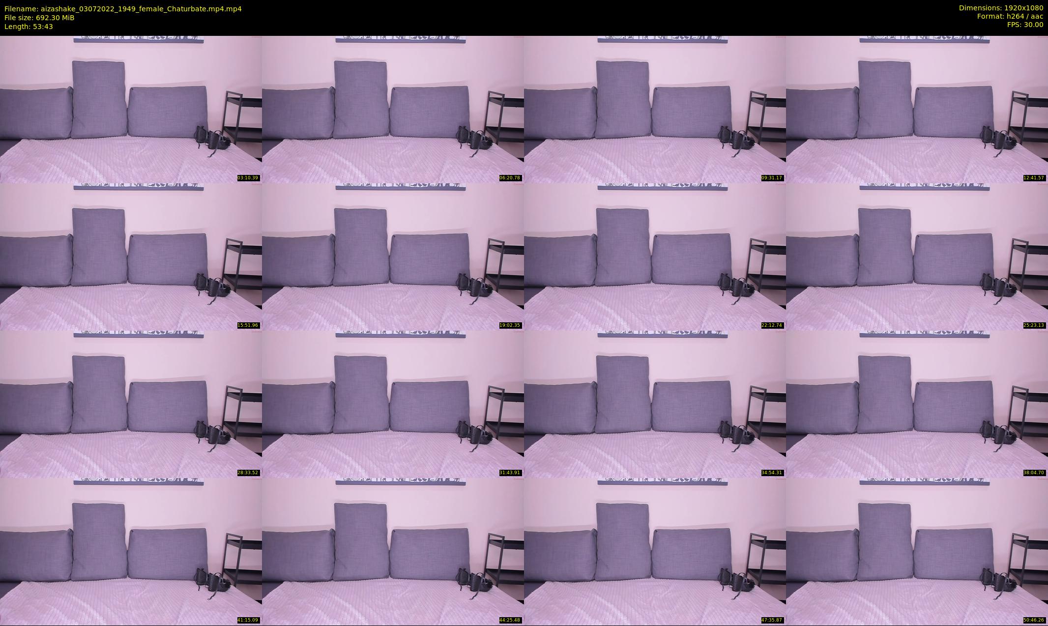 aizashake — 54 minute Chaturbate female cam show recording, 1080p, Jul 3, 2022