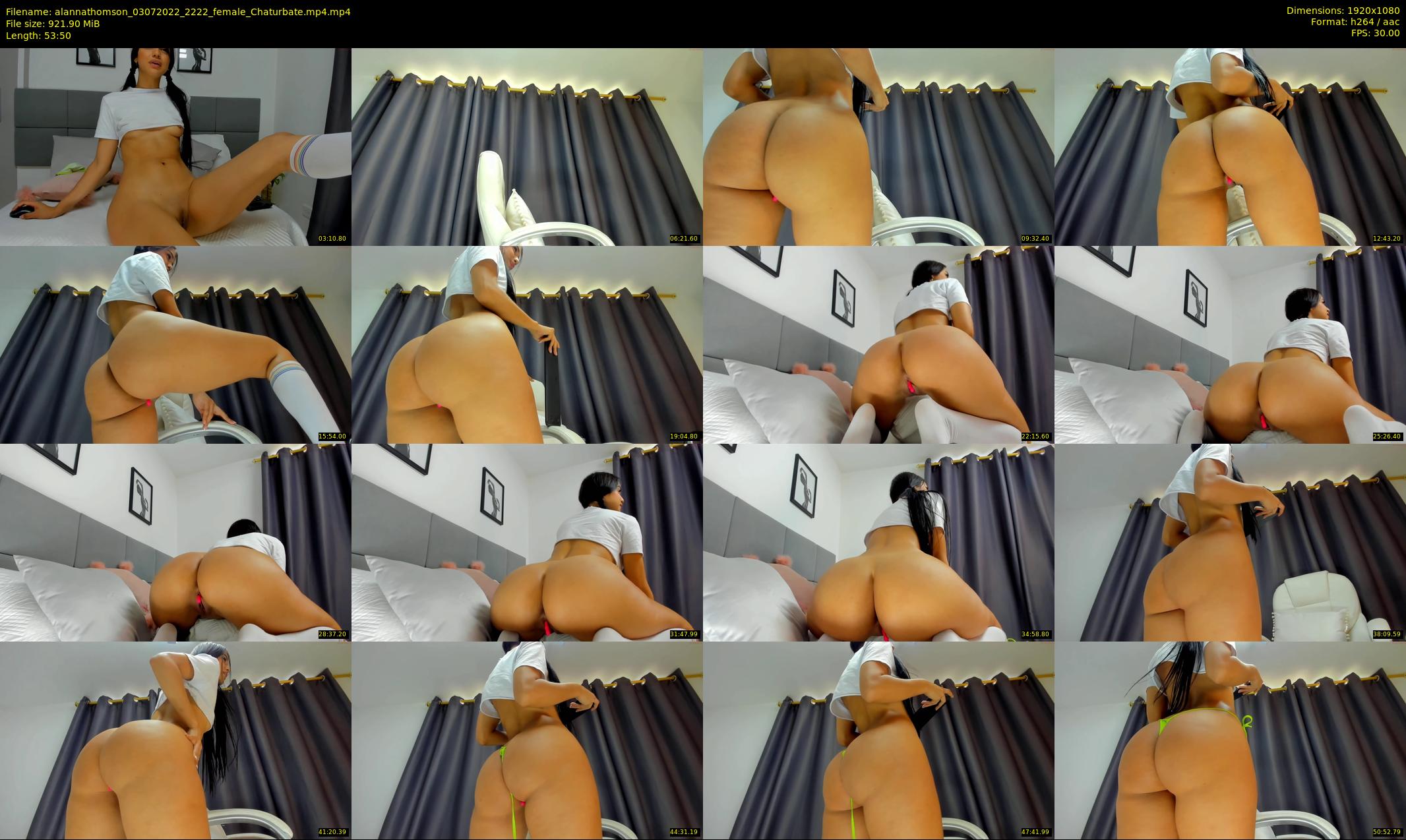 alannathomson — 54 minute Chaturbate female cam show recording, 1080p, Jul 3, 2022