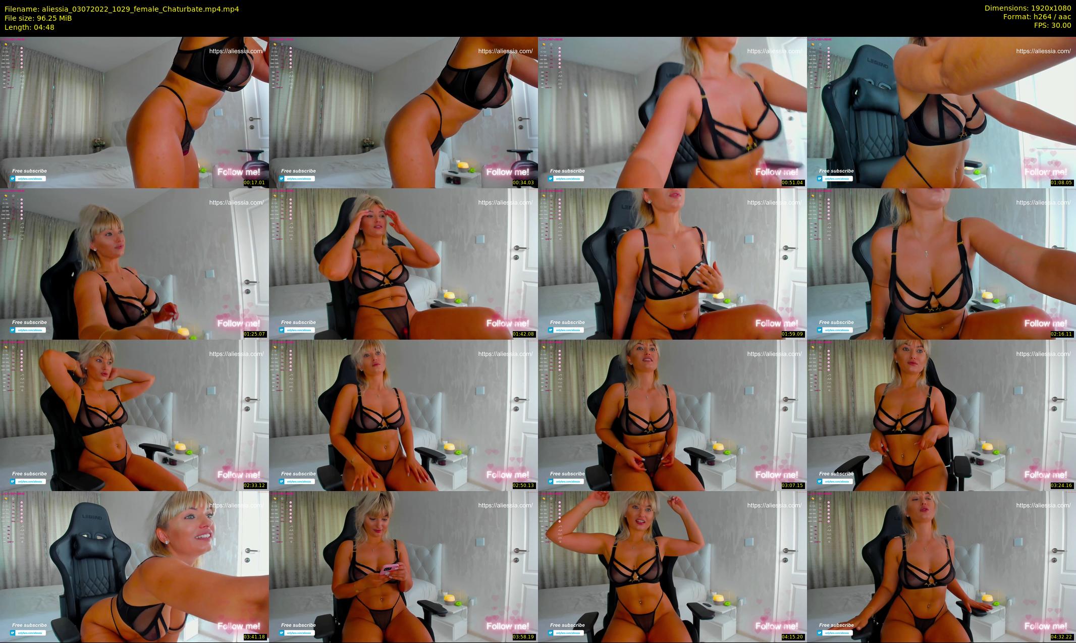 aliessia — 5 minute Chaturbate female cam show recording, 1080p, Jul 3, 2022