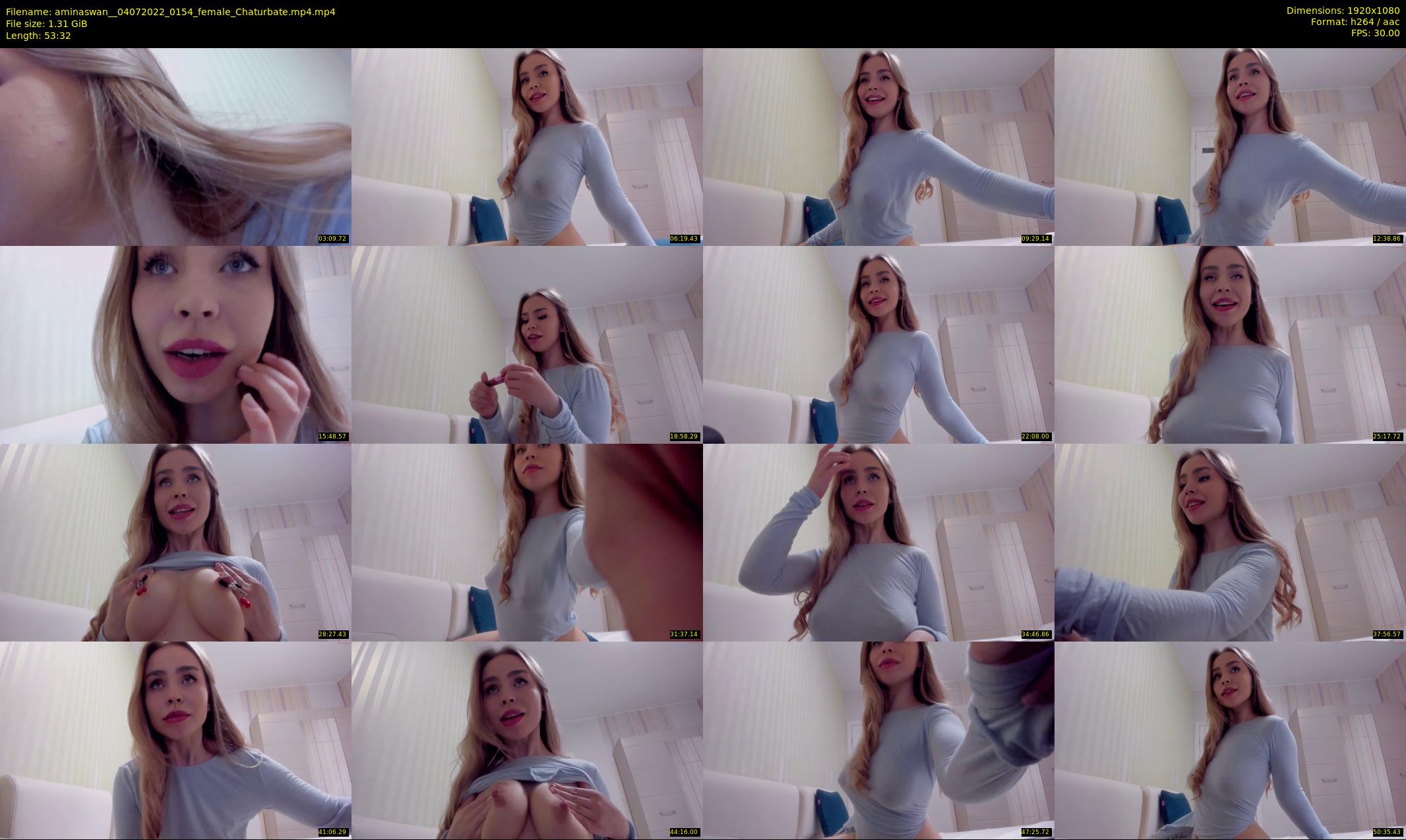 aminaswan_ — 54 minute Chaturbate female cam show recording, 1080p, Jul 4, 2022