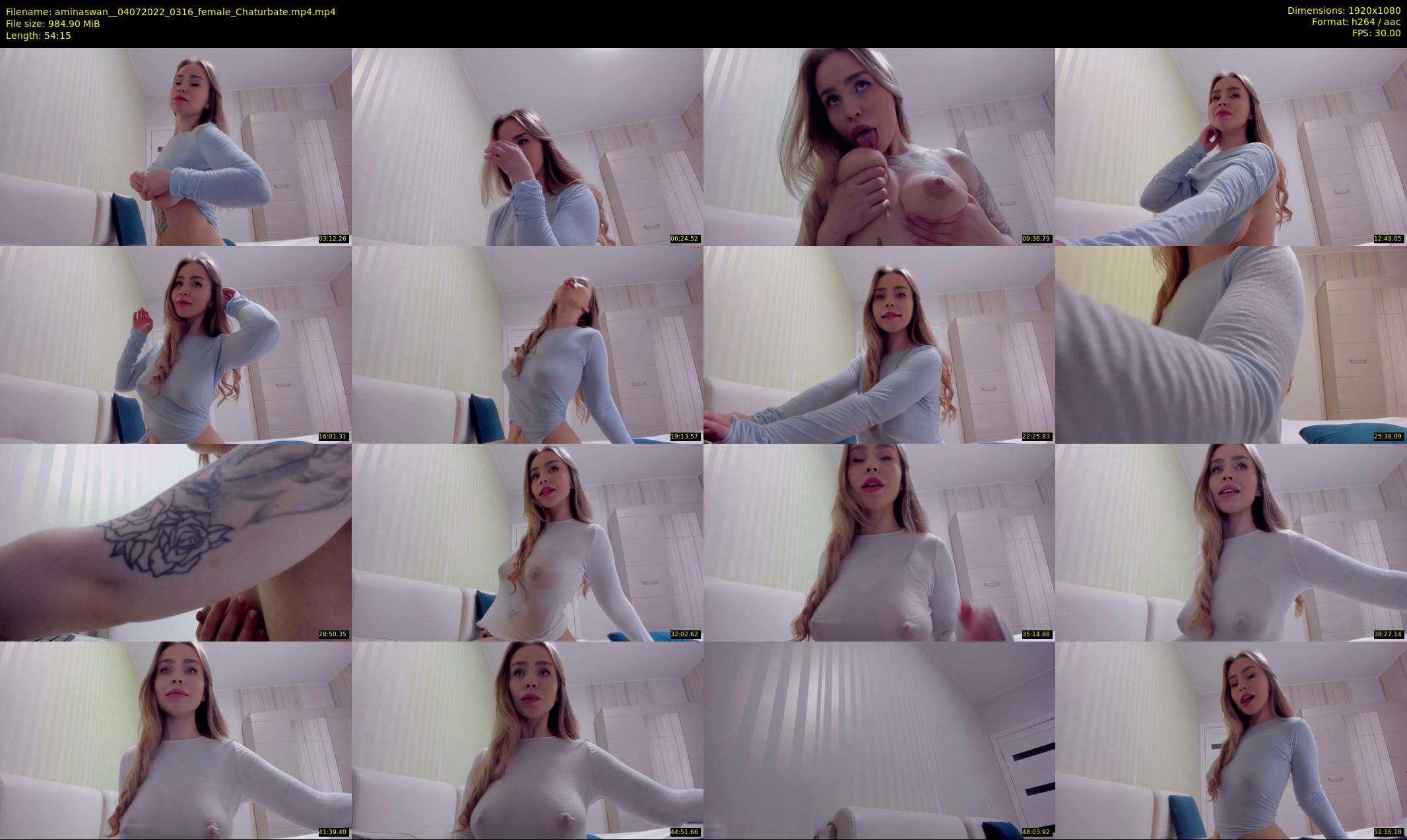 aminaswan_ — 55 minute Chaturbate female cam show recording, 1080p, Jul 4, 2022