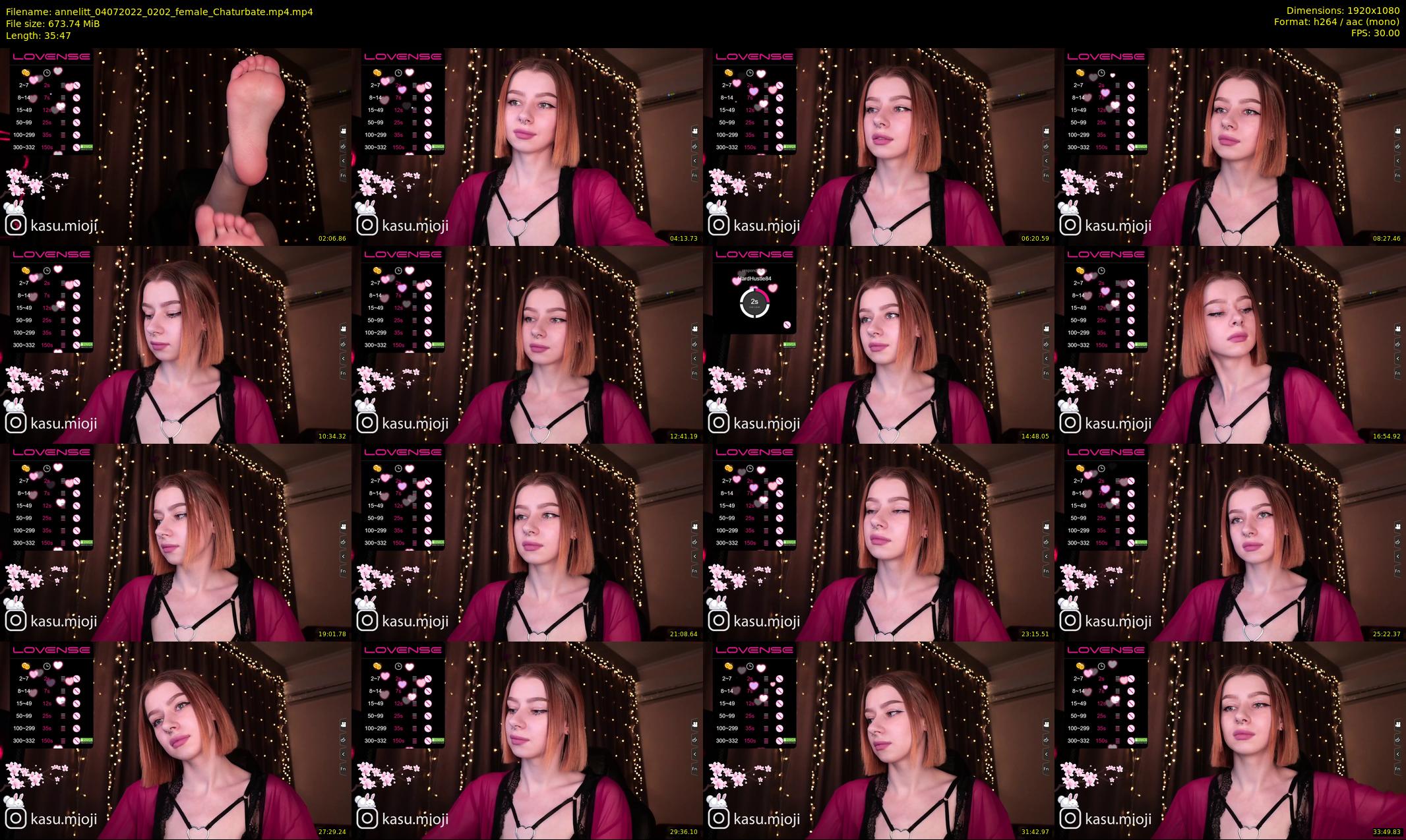 annelitt — 36 minute Chaturbate female cam show recording, 1080p, Jul 4, 2022
