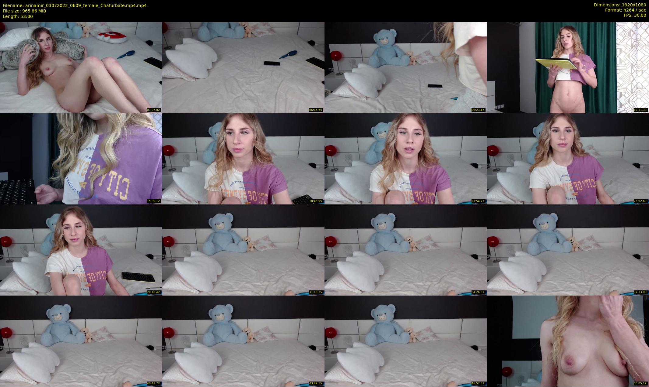 arinamir — 53 minute Chaturbate female cam show recording, 1080p, Jul 3, 2022