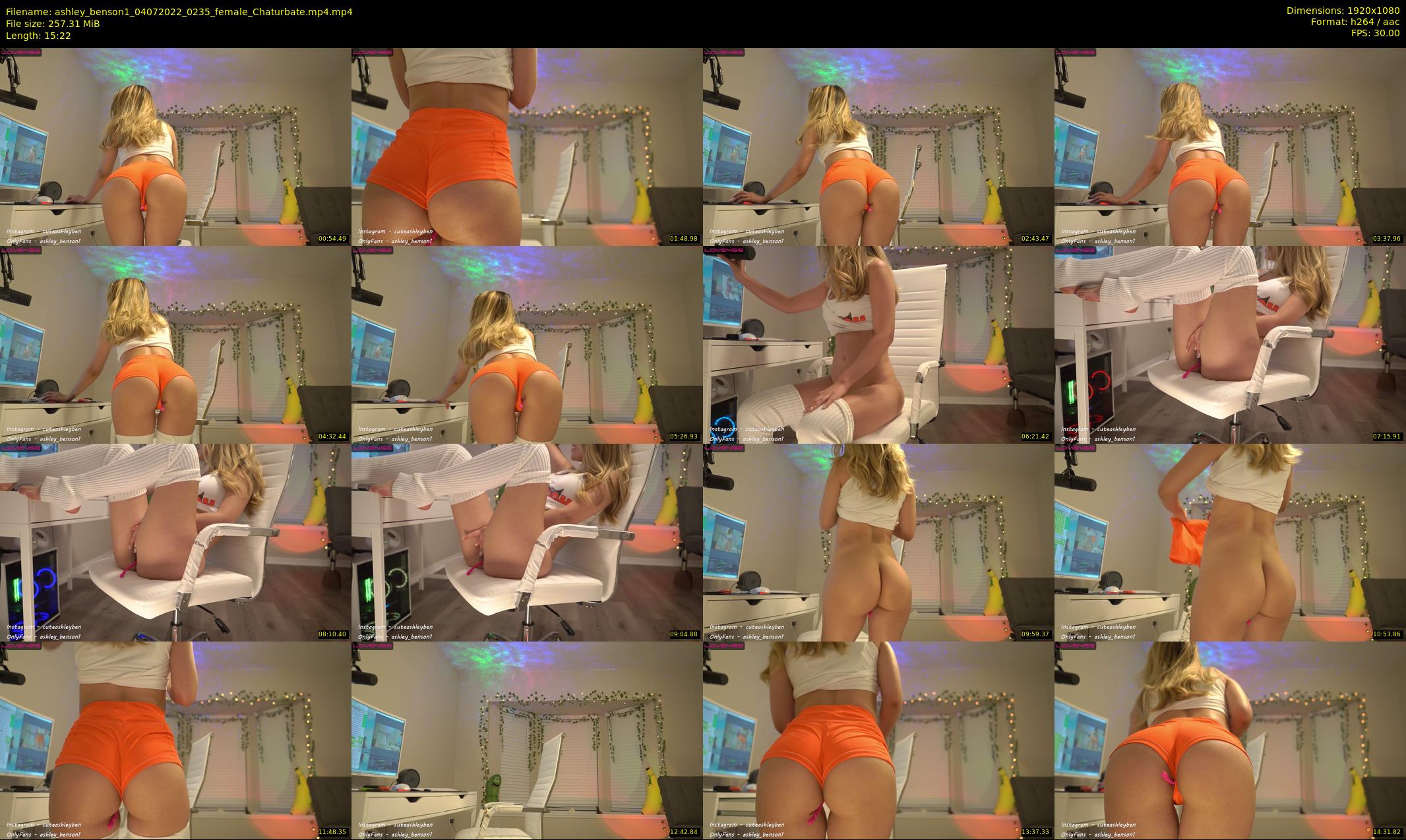 ashley_benson1 — 16 minute Chaturbate female cam show recording, 1080p, Jul 4, 2022