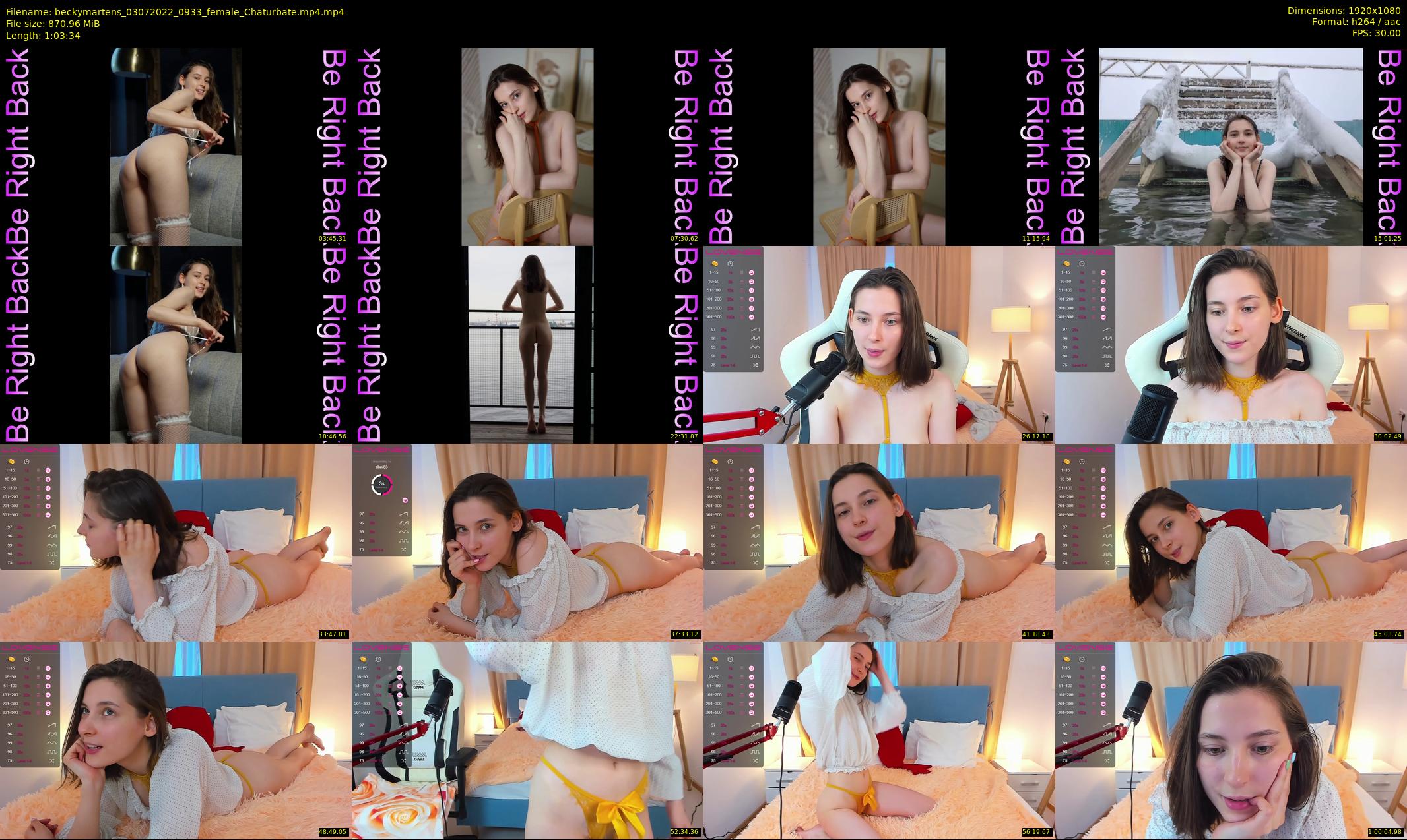 beckymartens — 64 minute Chaturbate female cam show recording, 1080p, Jul 3, 2022